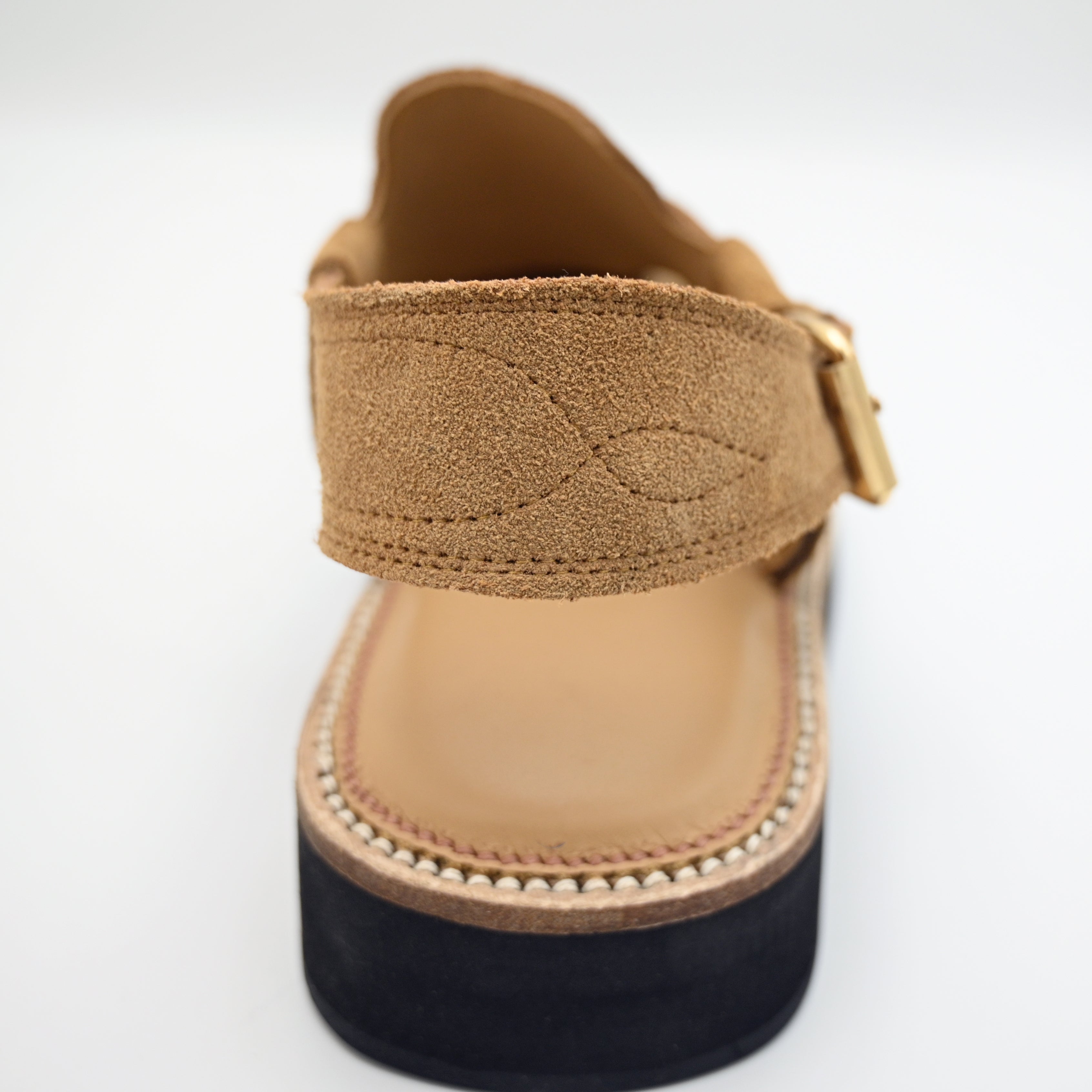 Kaptaan Leather Chappal Camel Color