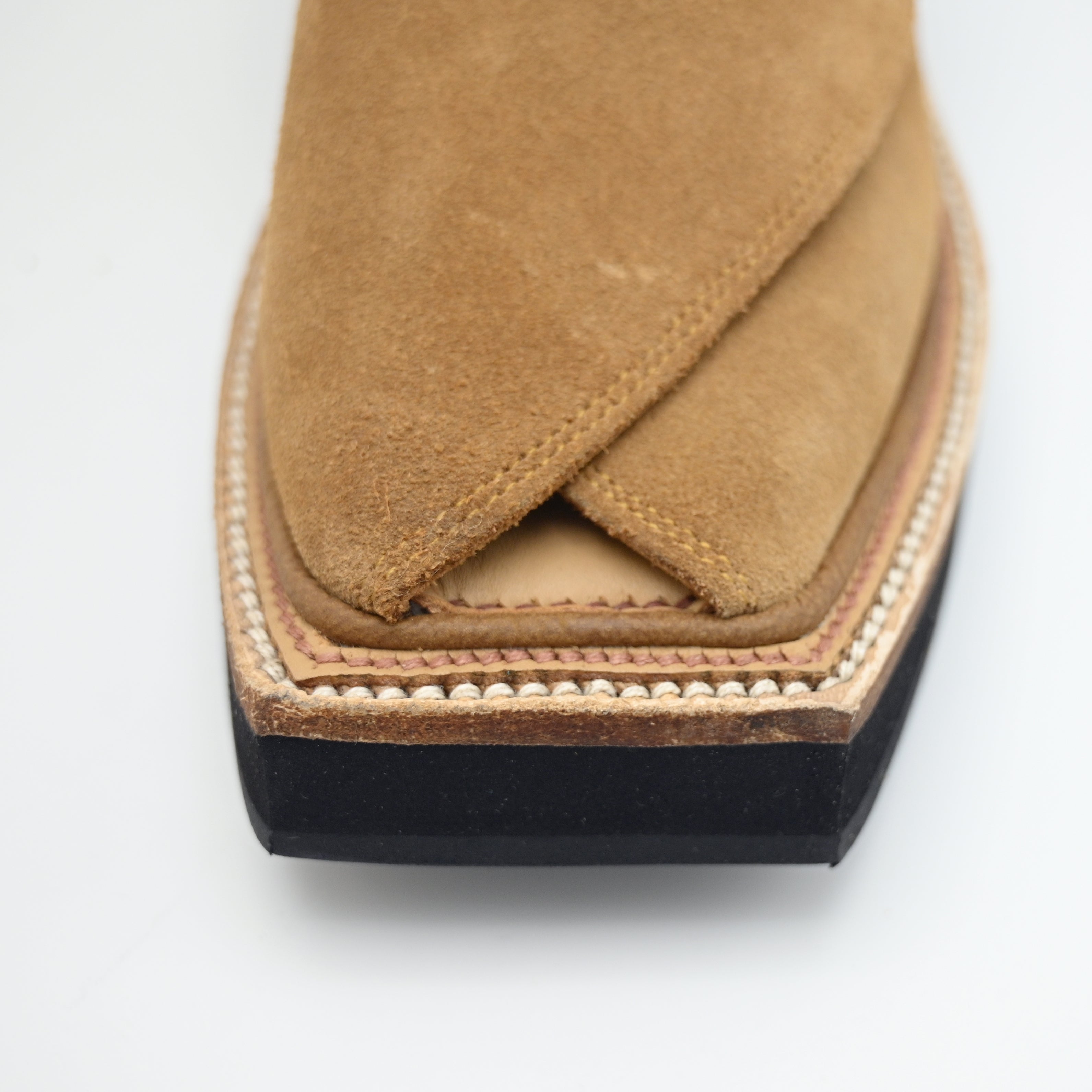 Kaptaan Leather Chappal Camel Color