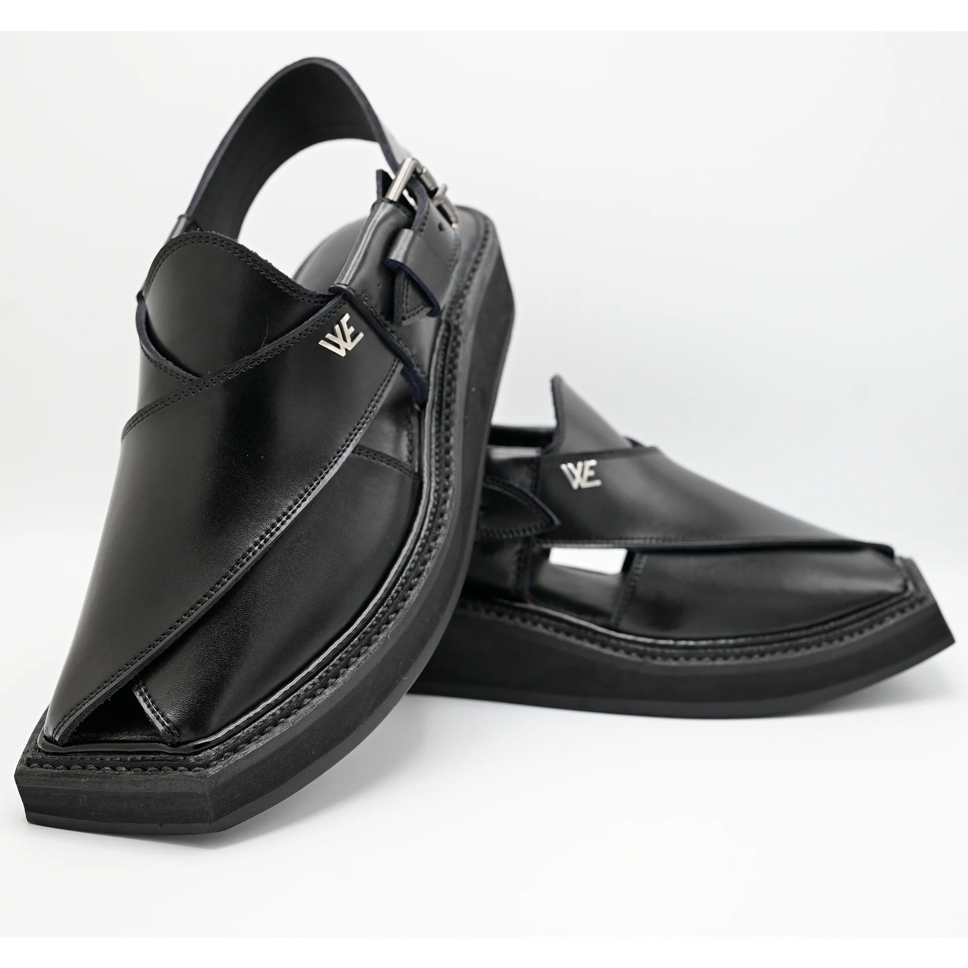 Kaptan hand made chappal Black