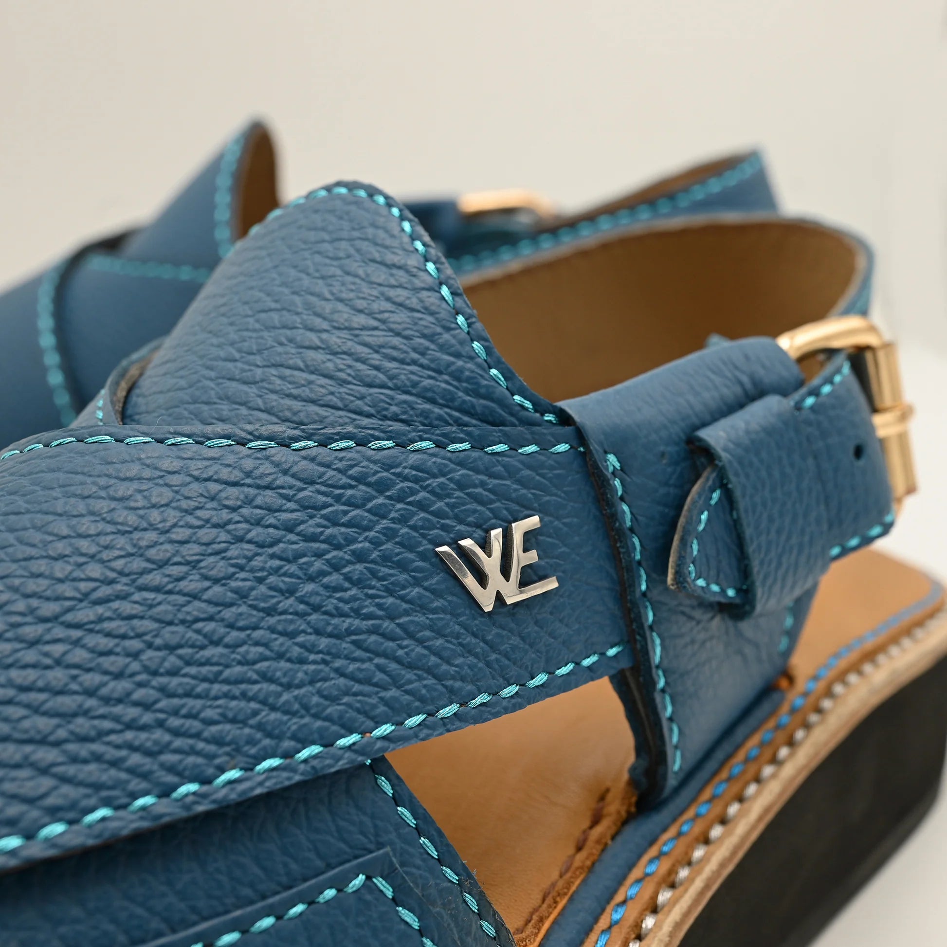 Kaptan hand made chappal dark blue