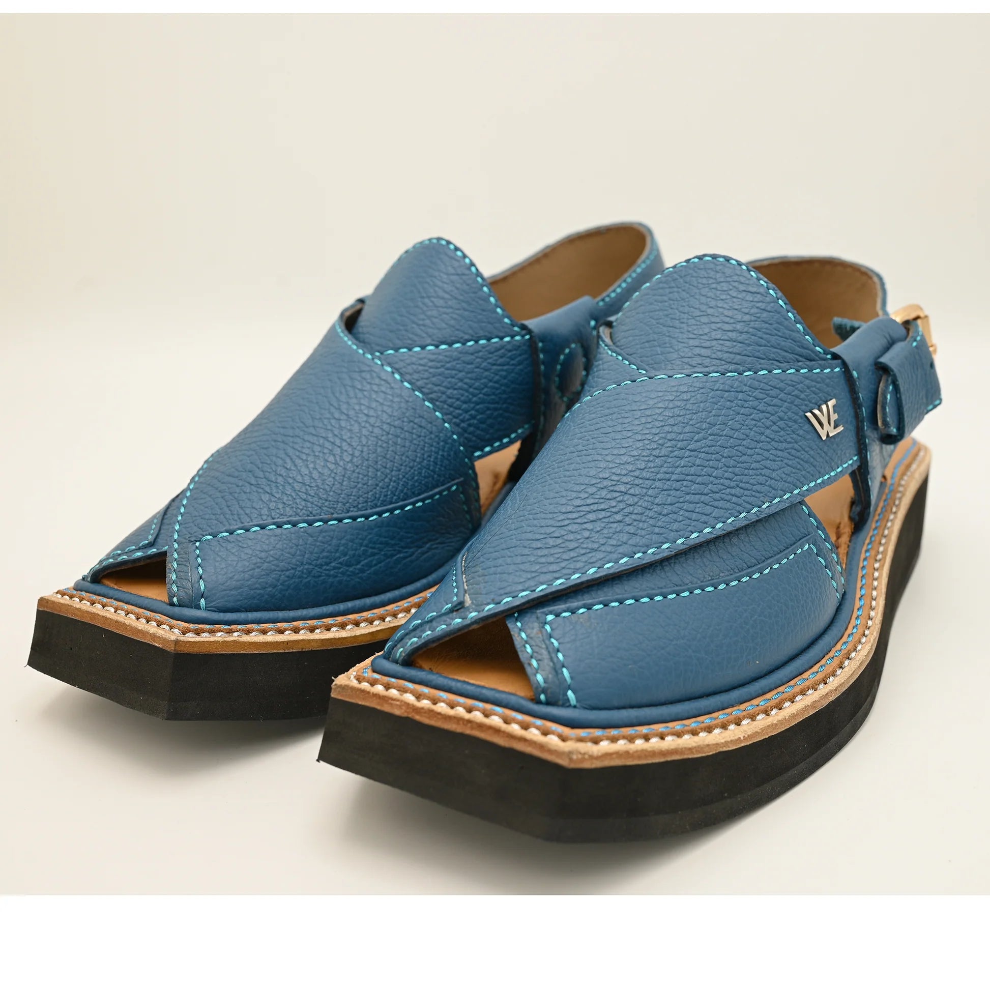 Kaptan hand made chappal dark blue