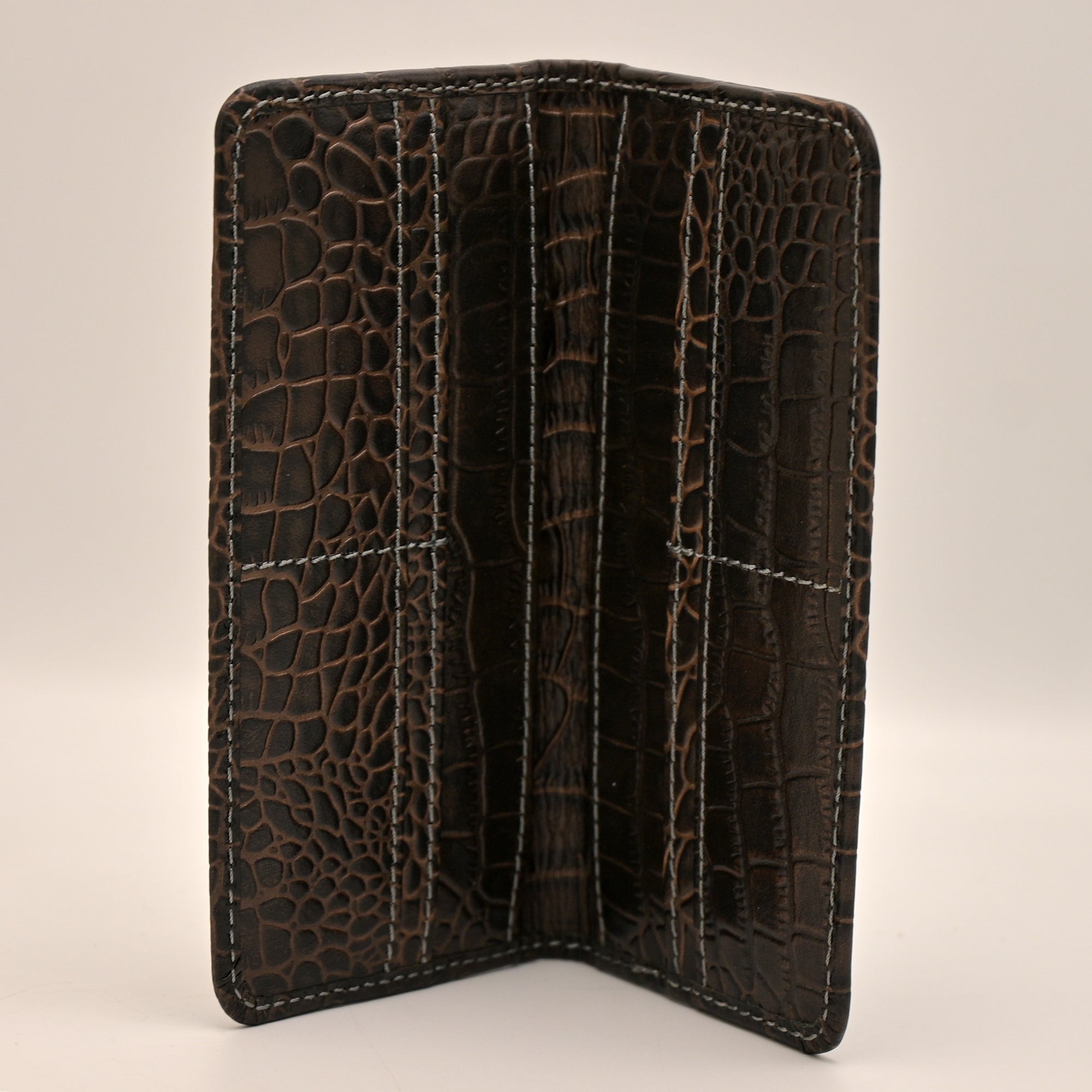 Ladies Crocodile clutch (Black)