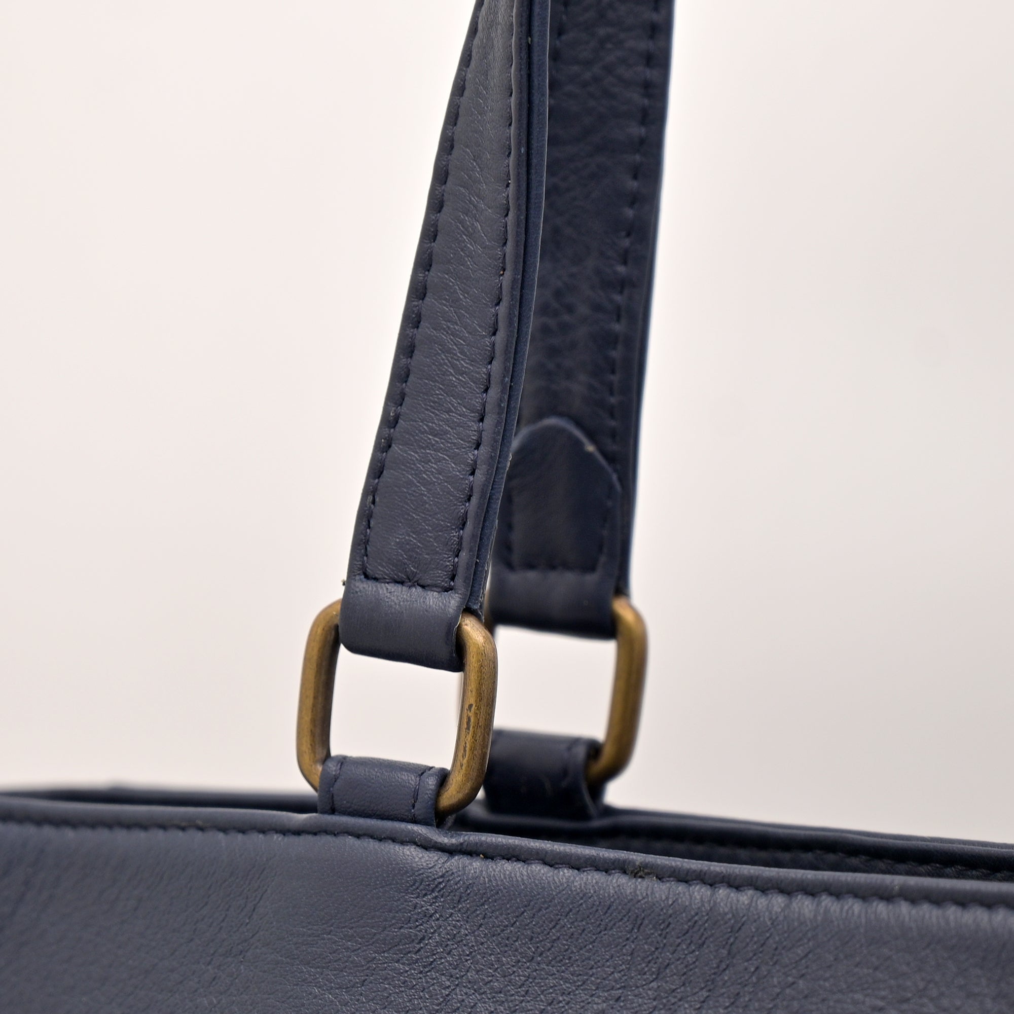 Ladies Natural Mild Leather Bag (BLUE)