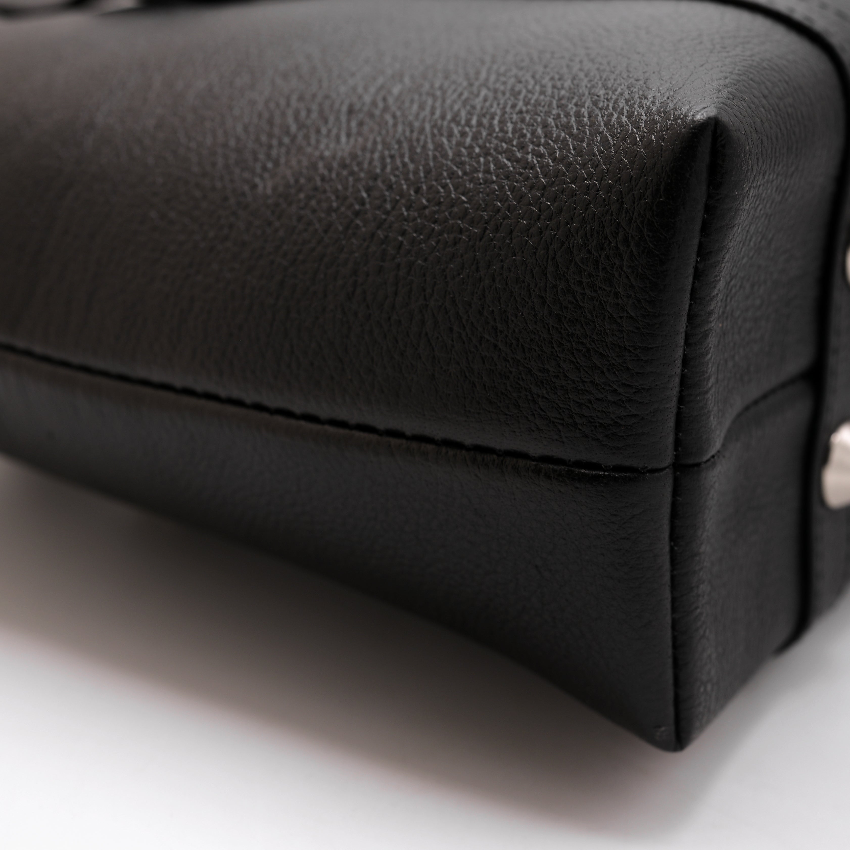 Ladies Tote Bag Natural Mild Leather (NM04 Black)