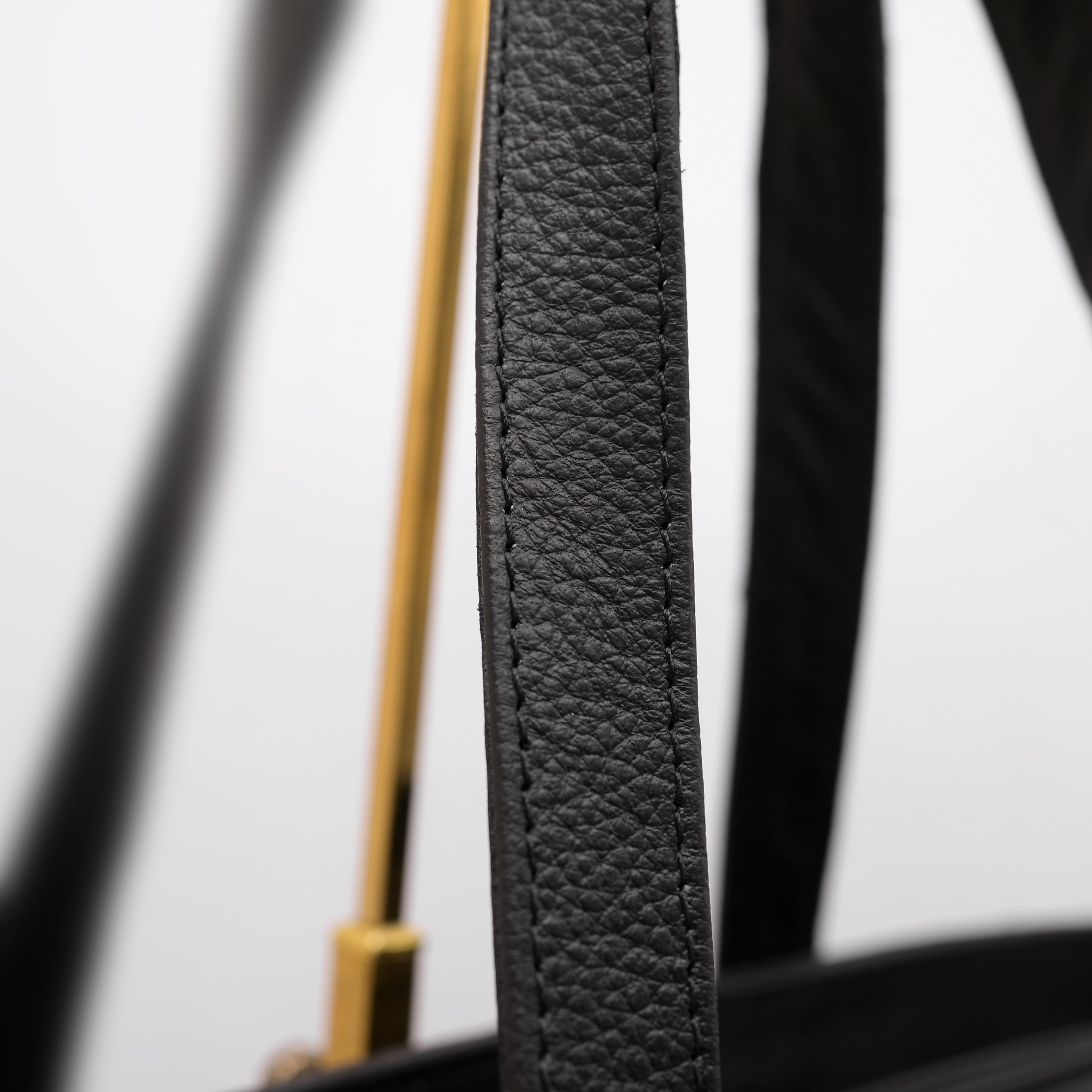 Ladies Tote Bag Natural Mild Leather (NM04 Black)