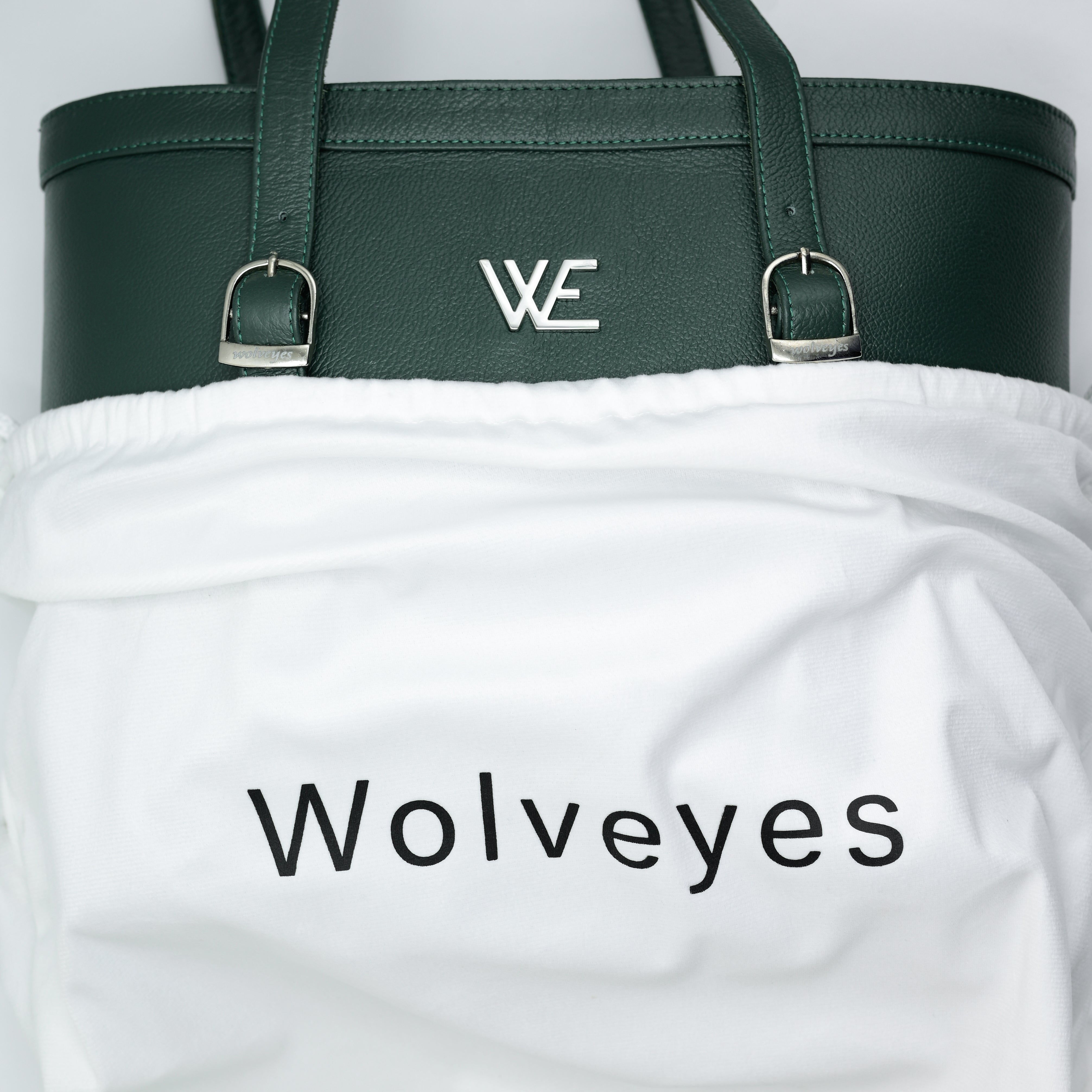 Ladies Tote Bag Natural Mild Leather (NM04 Green)