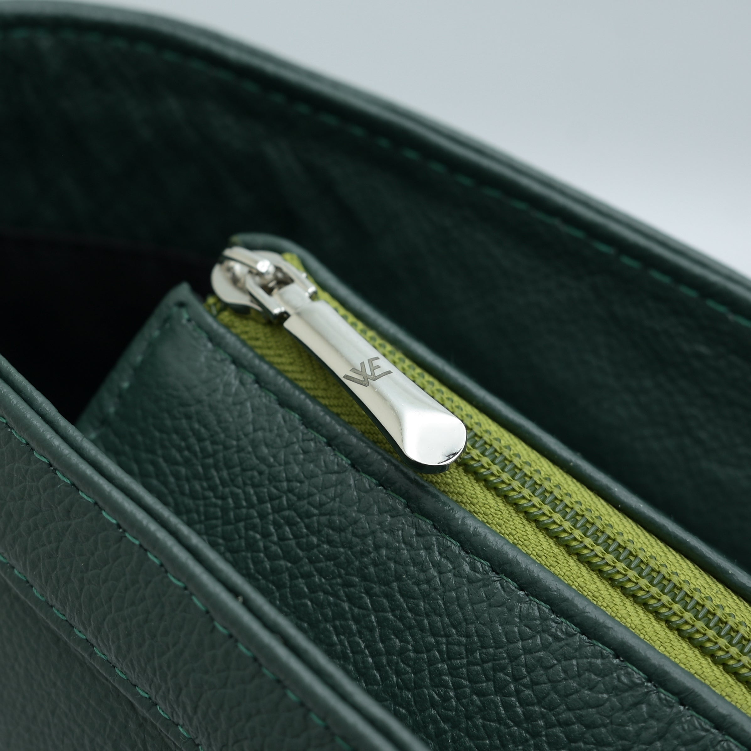 Ladies Tote Bag Natural Mild Leather (NM04 Green)