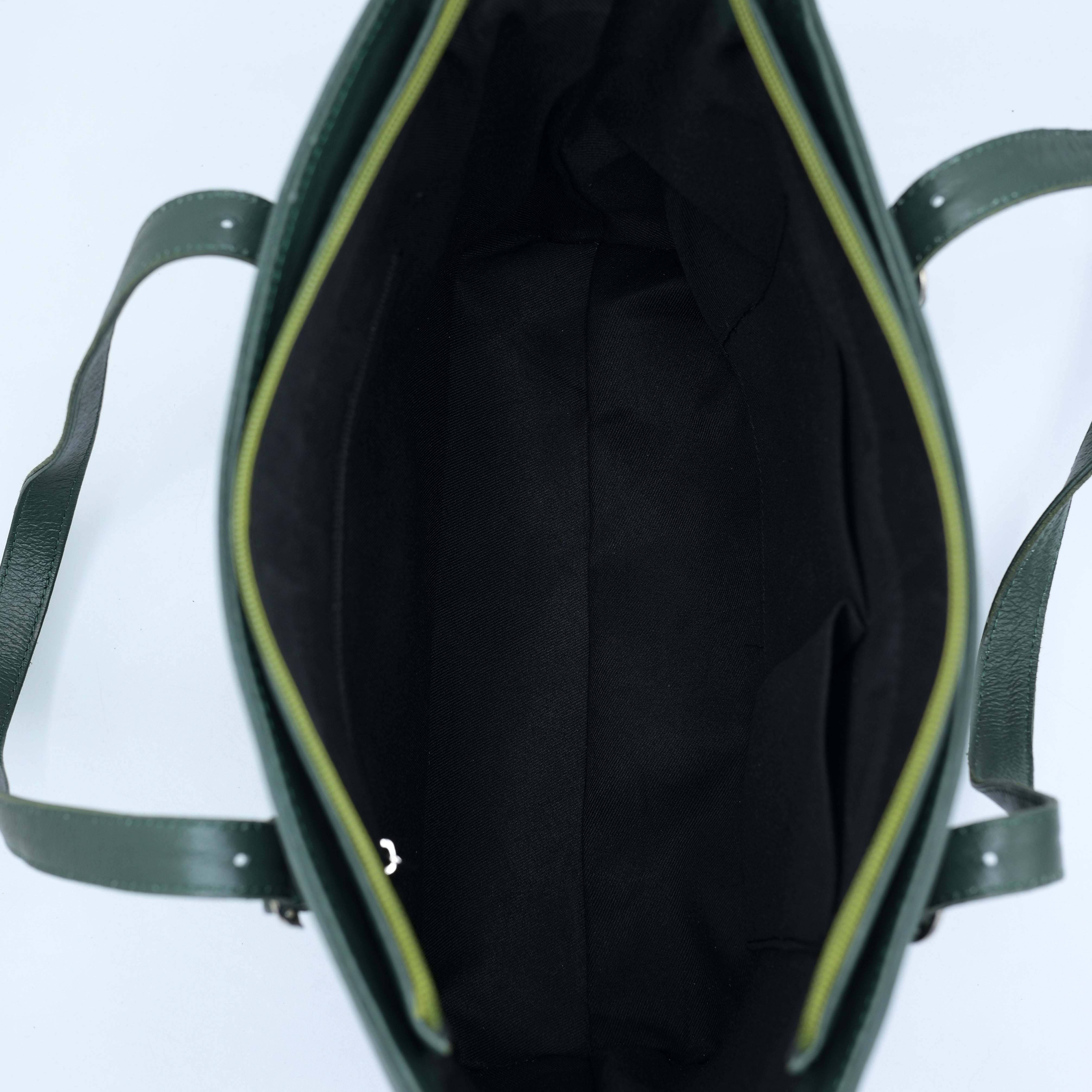 Ladies Tote Bag Natural Mild Leather (NM04 Green)