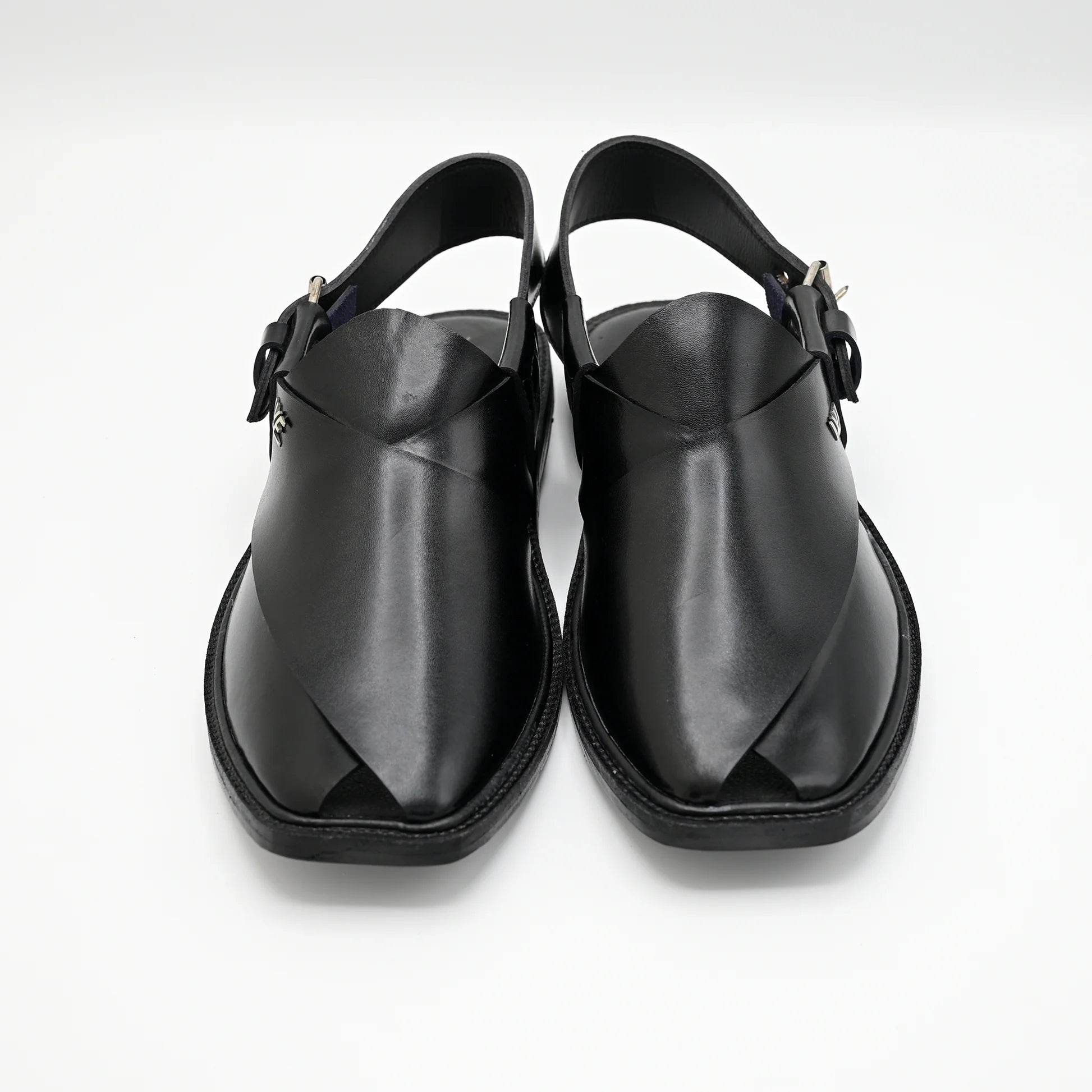 leather chappal Black WE01