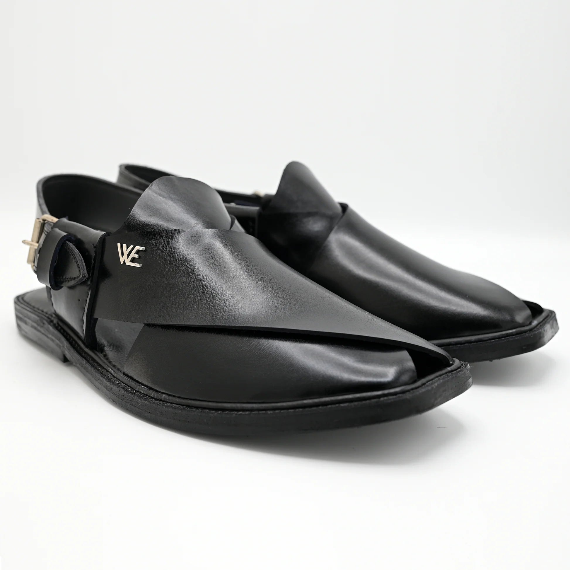 leather chappal Black WE01