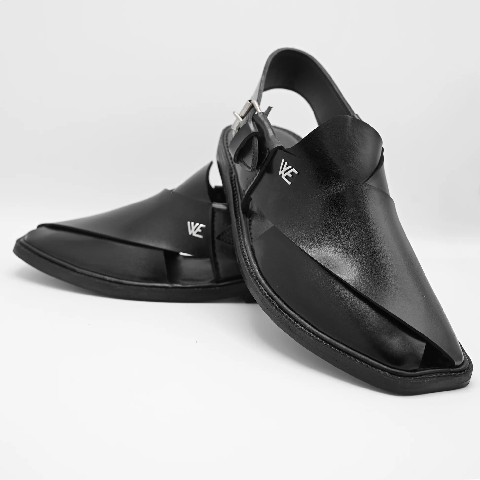leather chappal Black WE01