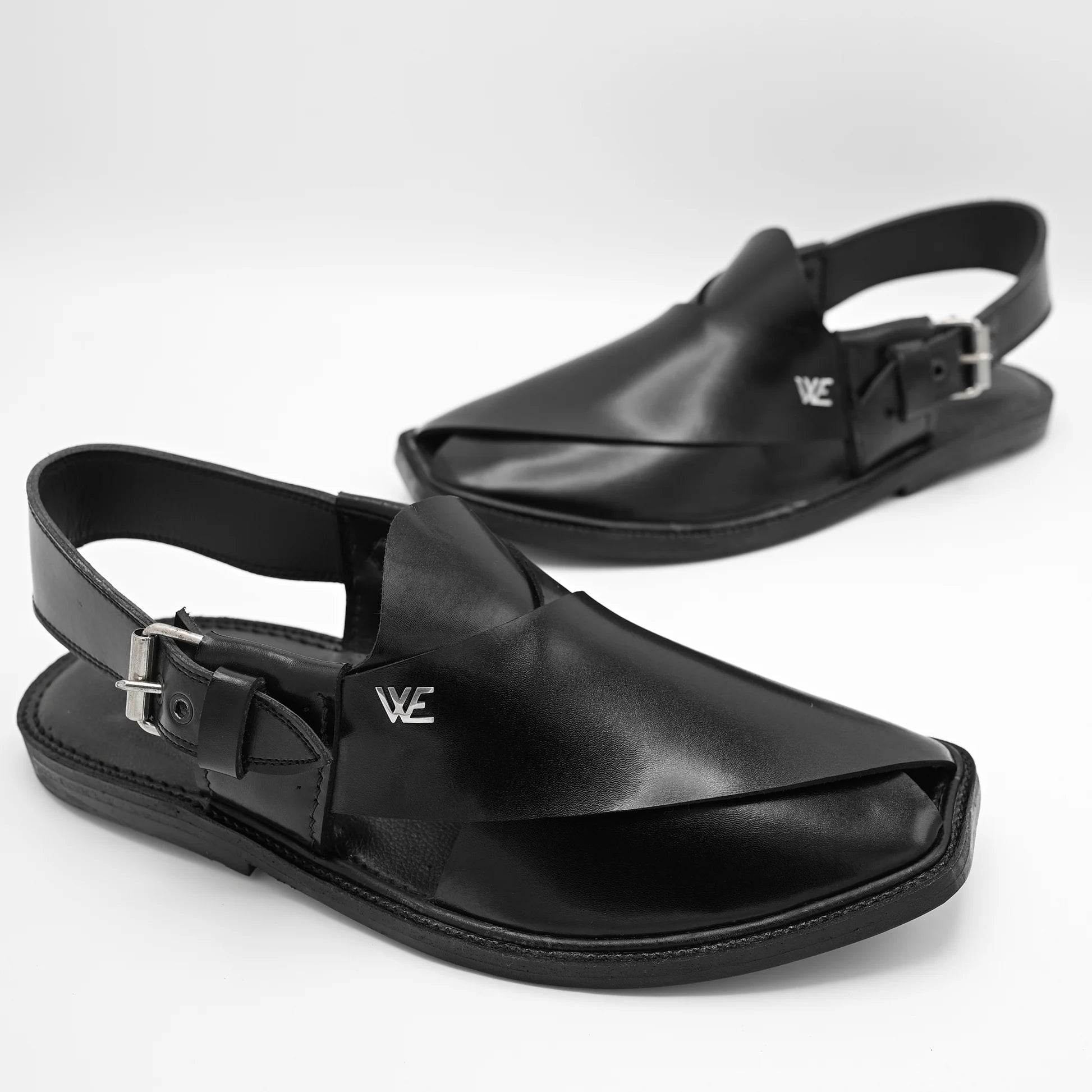 leather chappal Black WE01