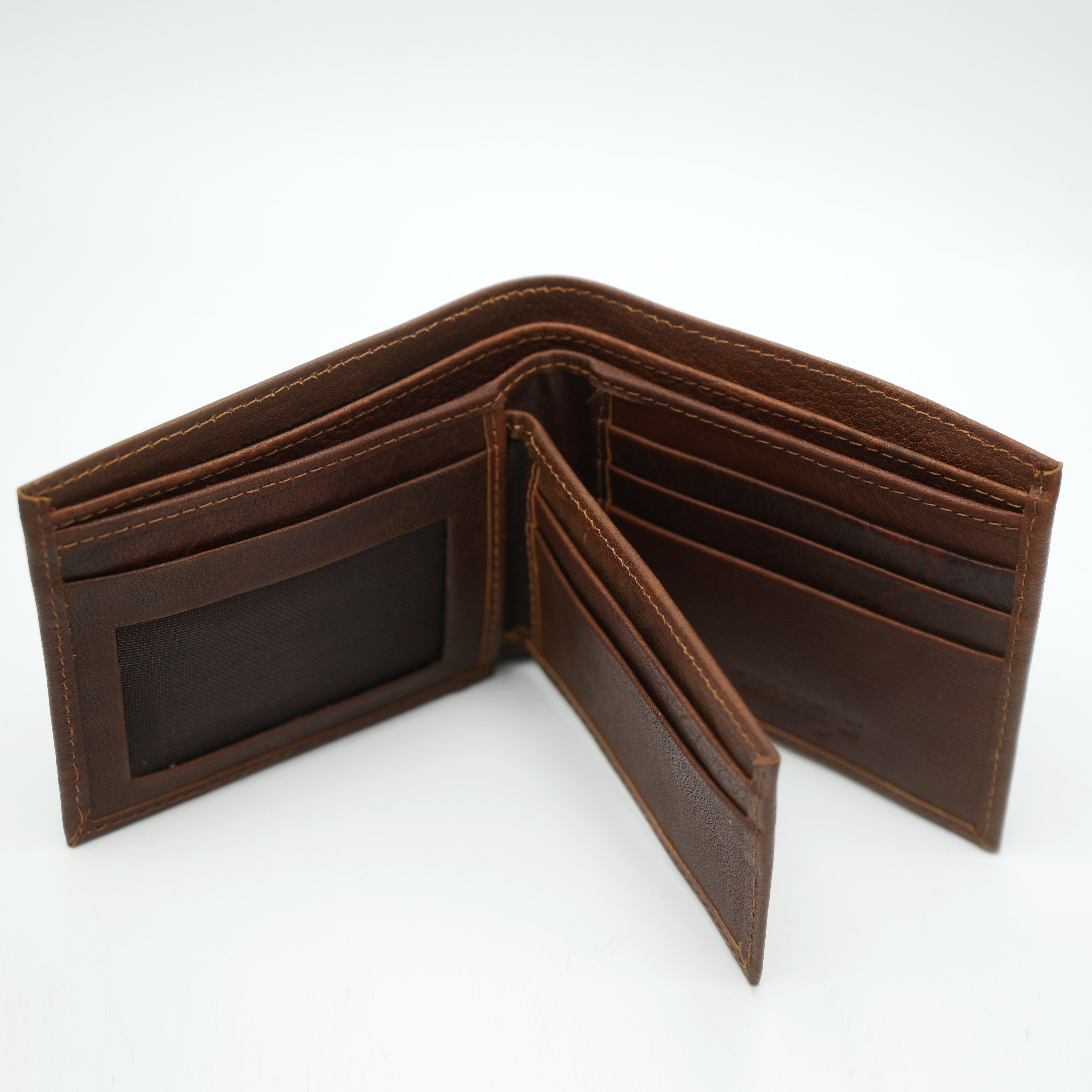 Leather Wallet With Card Holder RF03 (Brown)