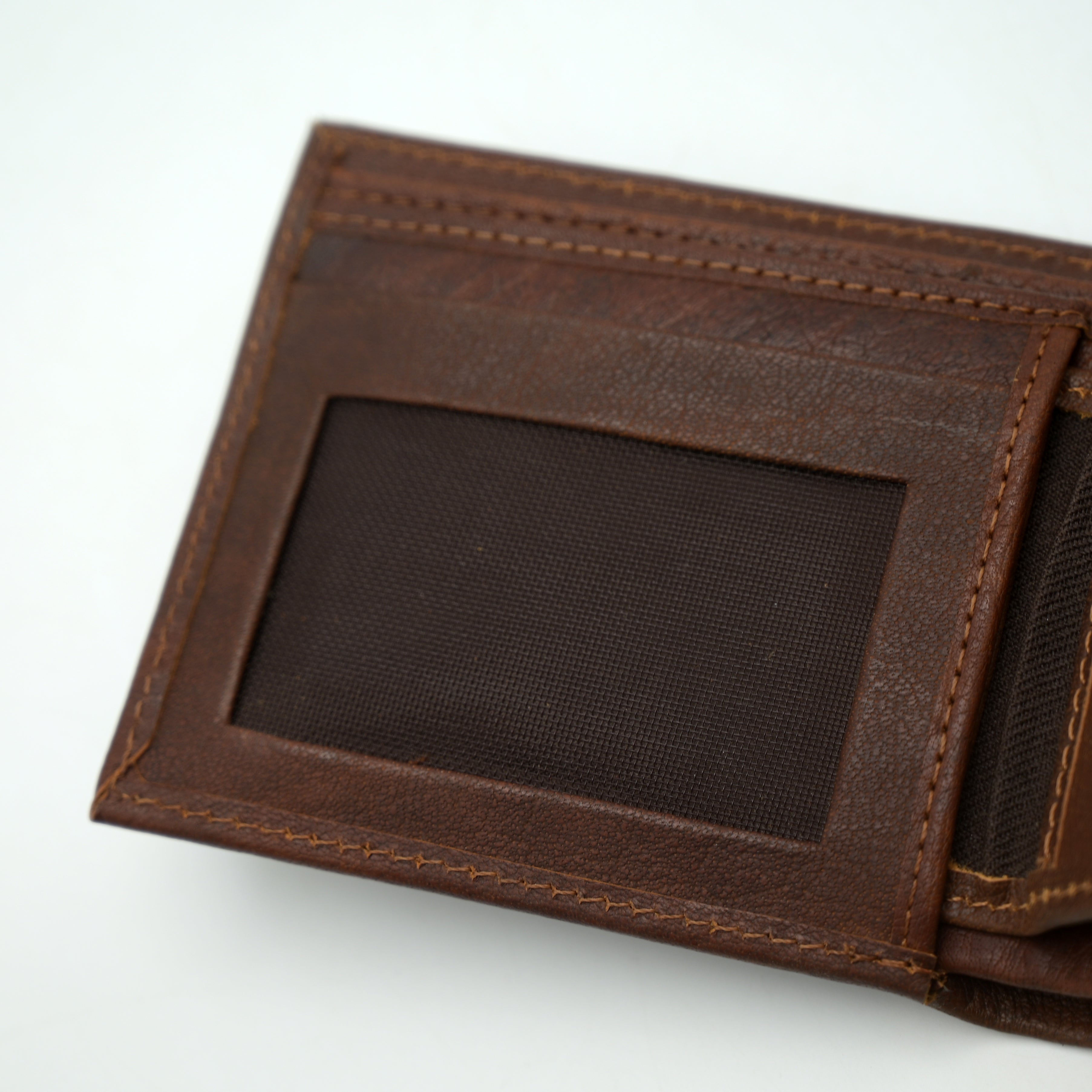 Leather Wallet With Card Holder RF03 (Brown)