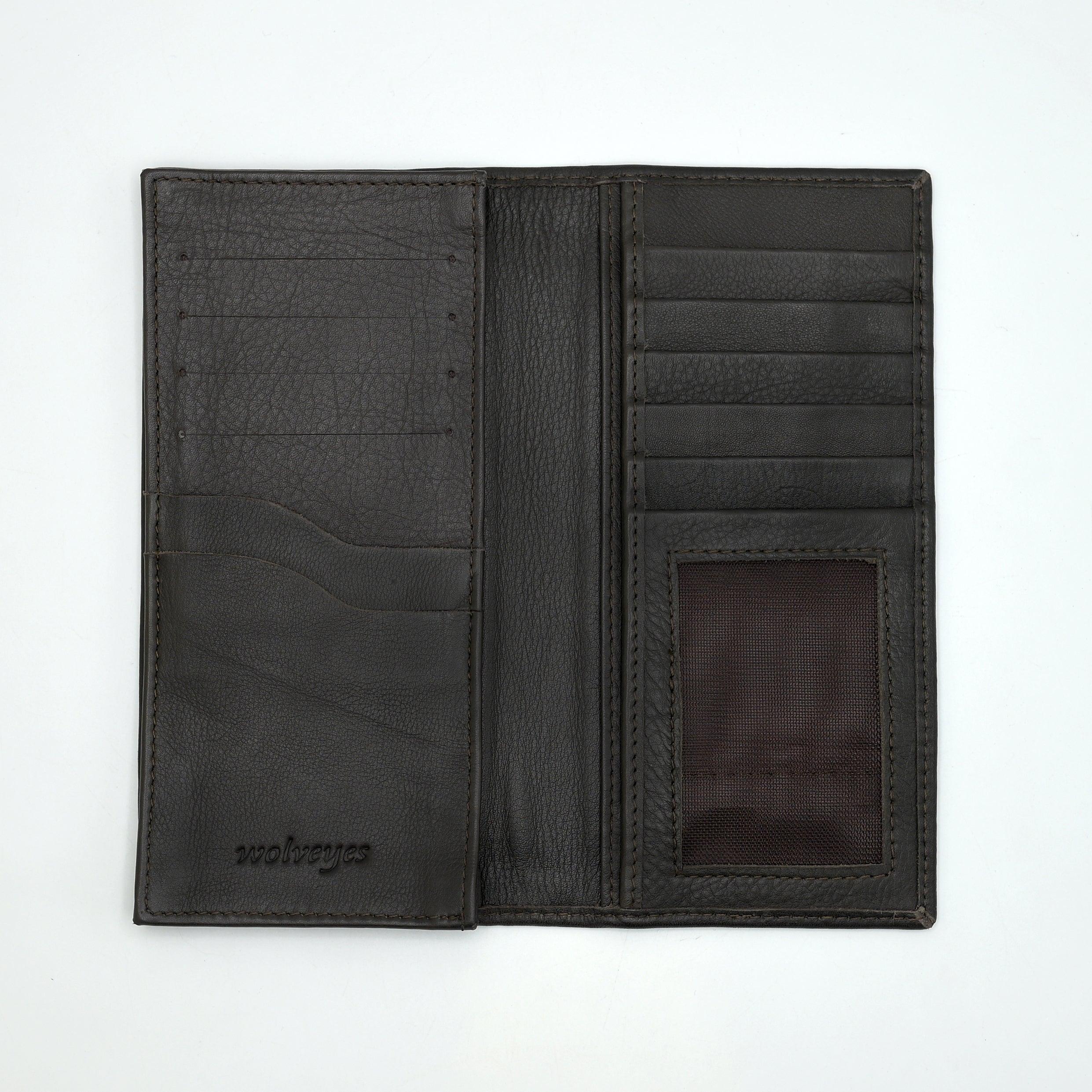 Long Wallet Mobile Phone Holder Brown LMH01