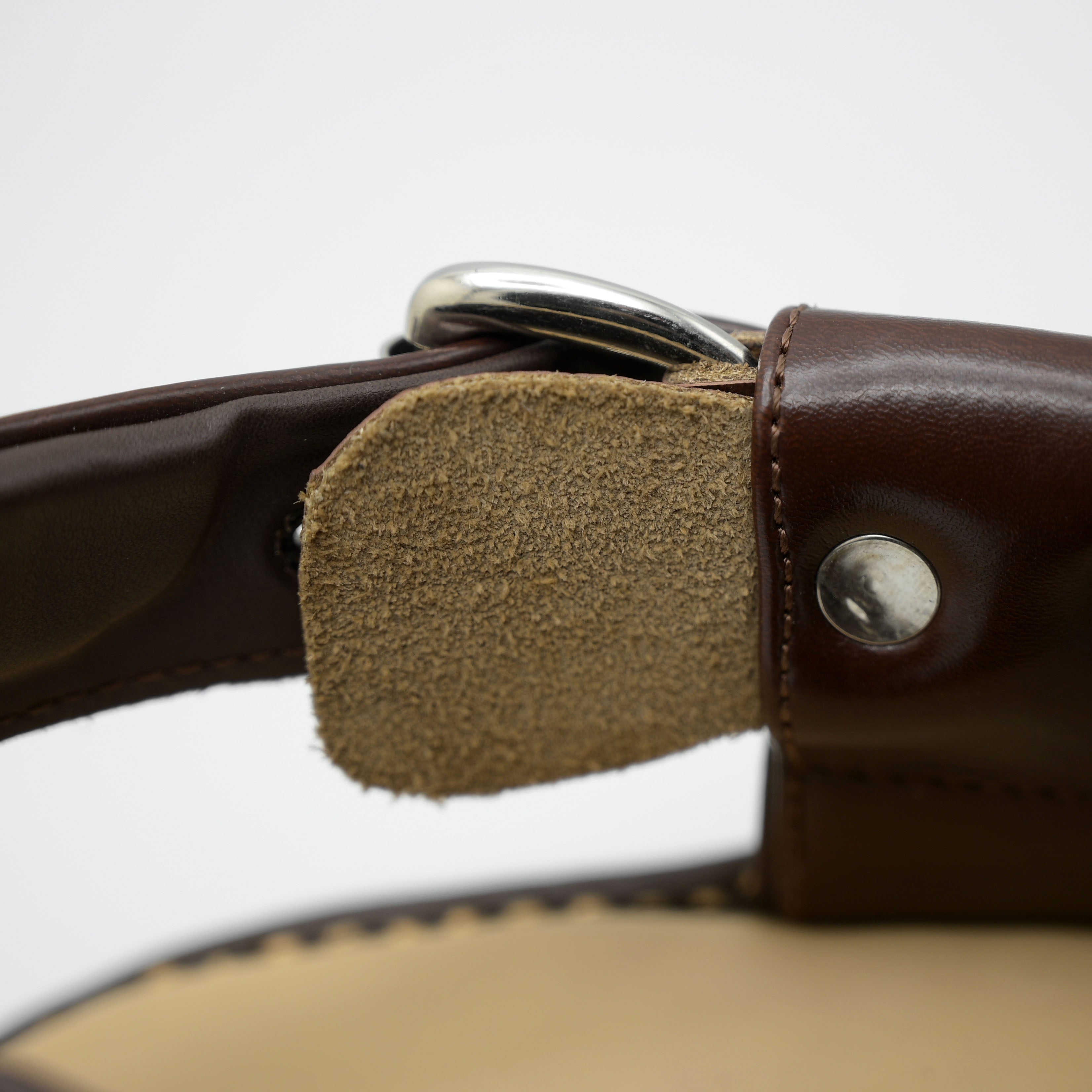 Medicated Heel Step Leather Chappal MHS01 (Dark Brown)