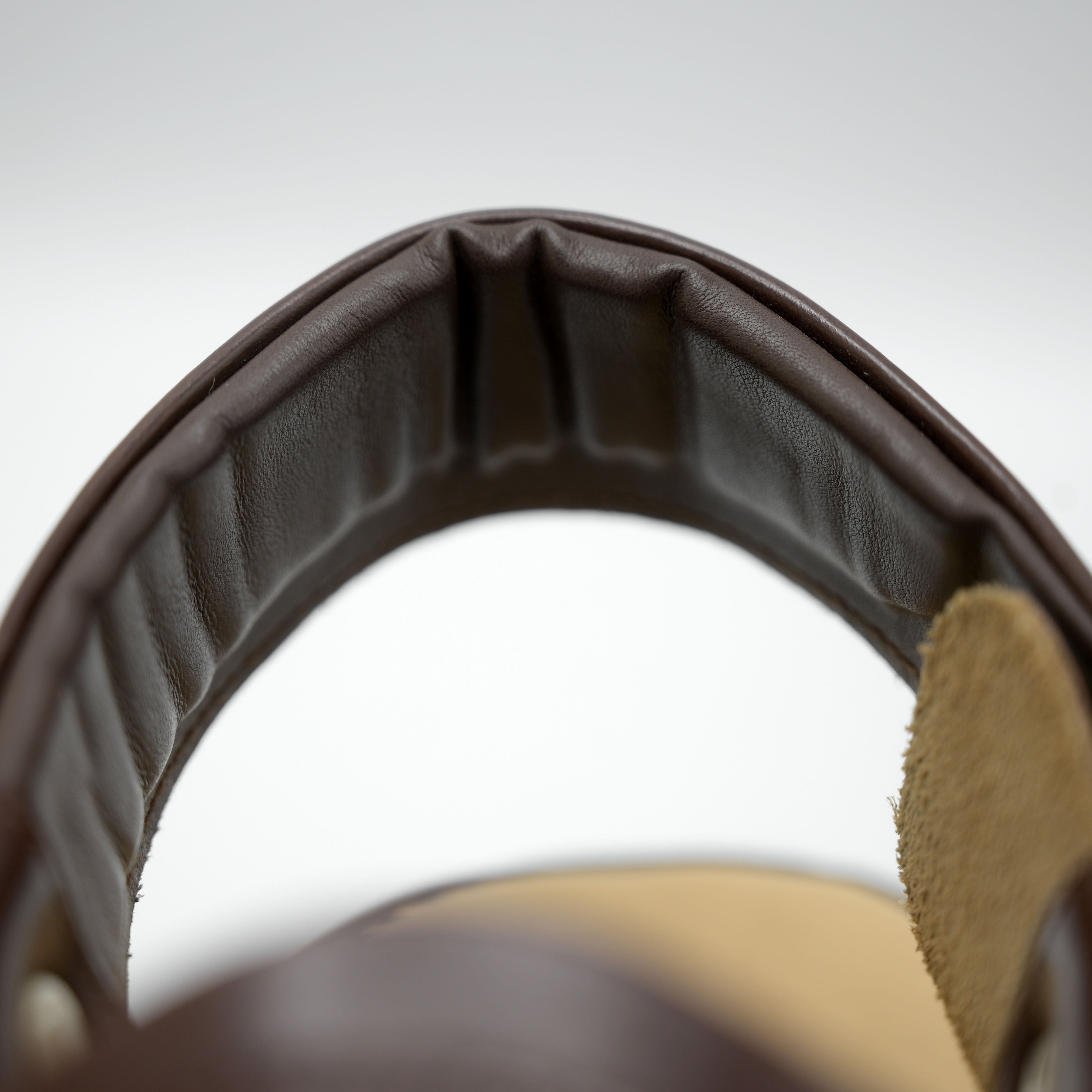 Medicated Heel Step Leather Chappal MHS01 (Dark Brown)