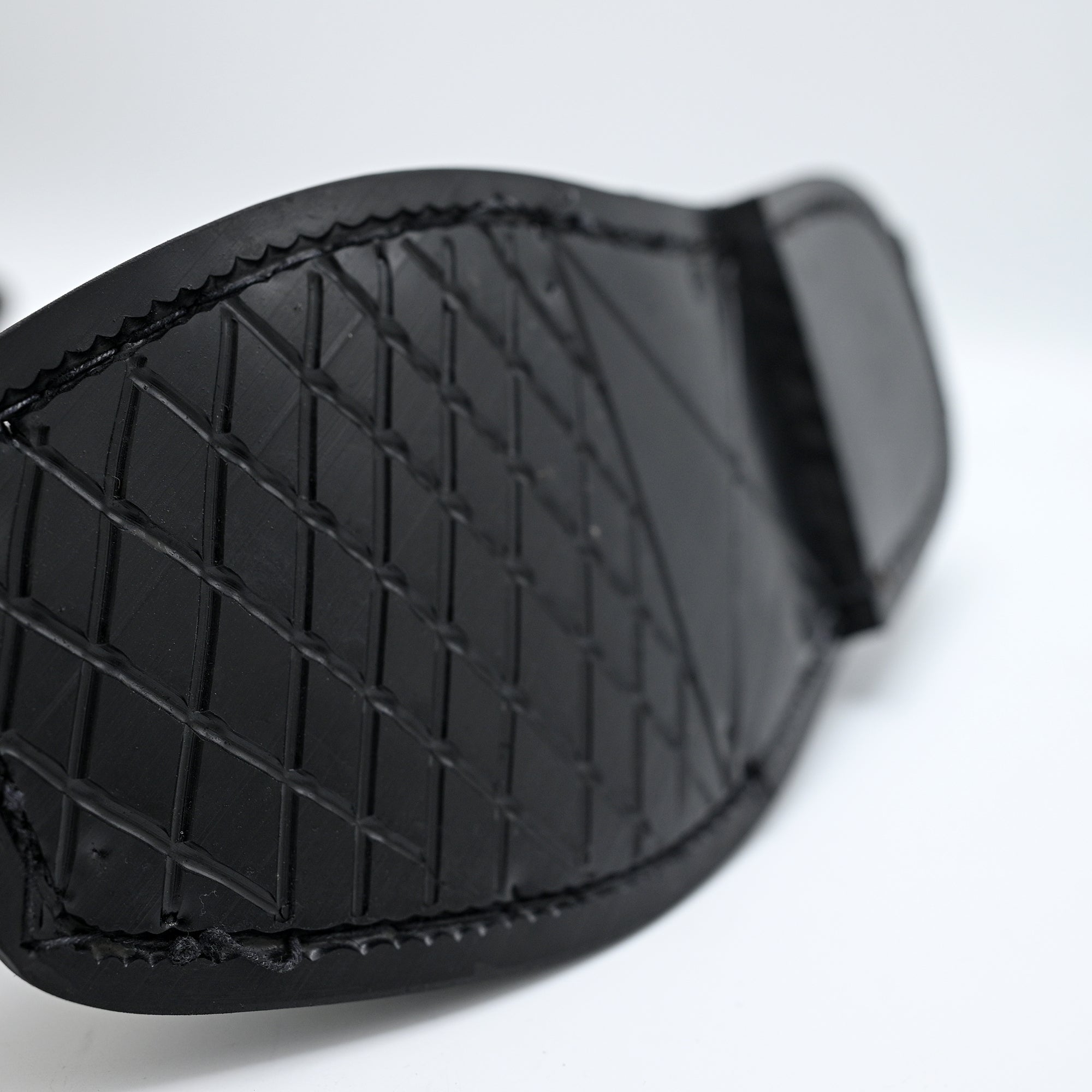 Medicated Leather Chappal Black