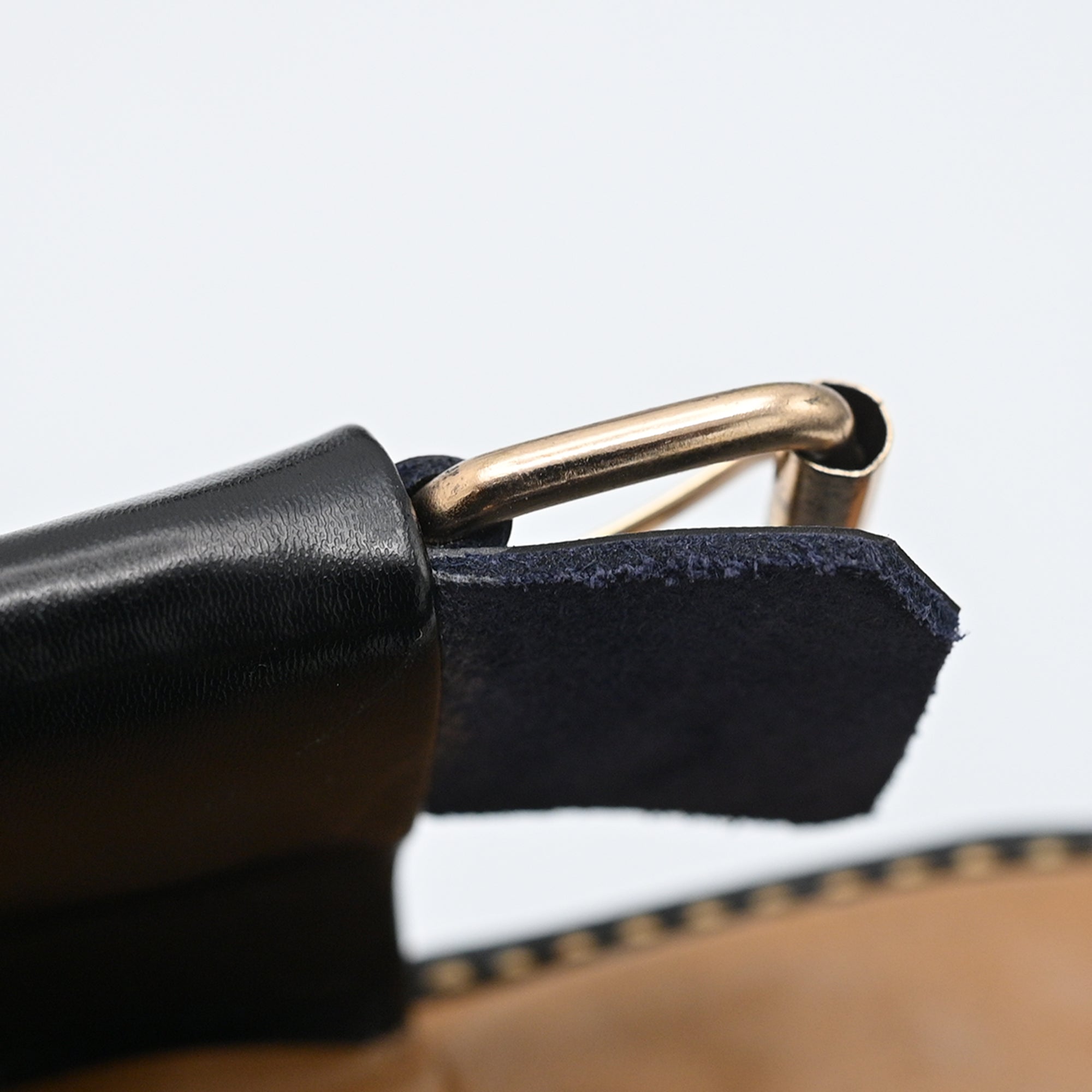 Medicated Leather Chappal Black
