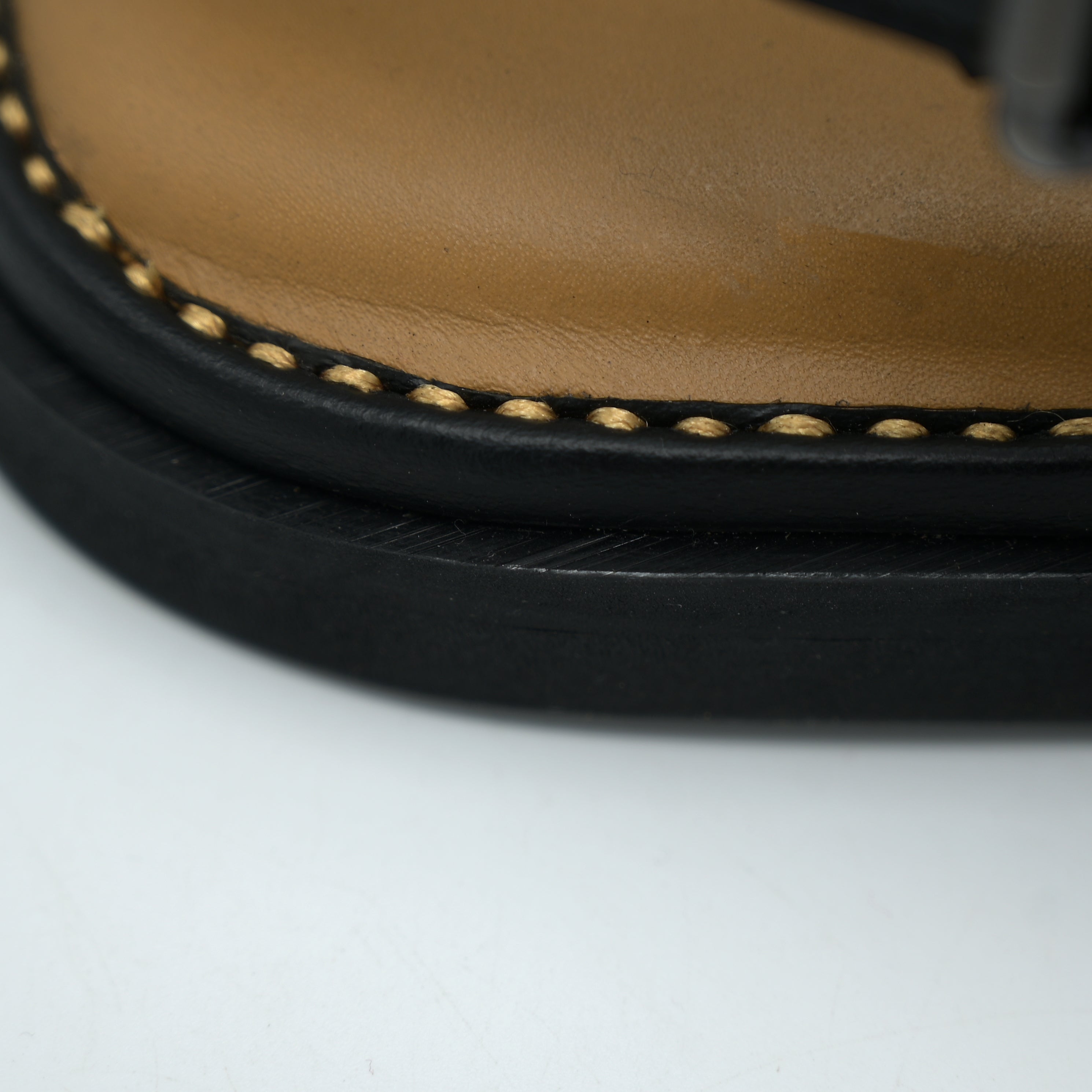 Medicated Leather Chappal MC01 Black