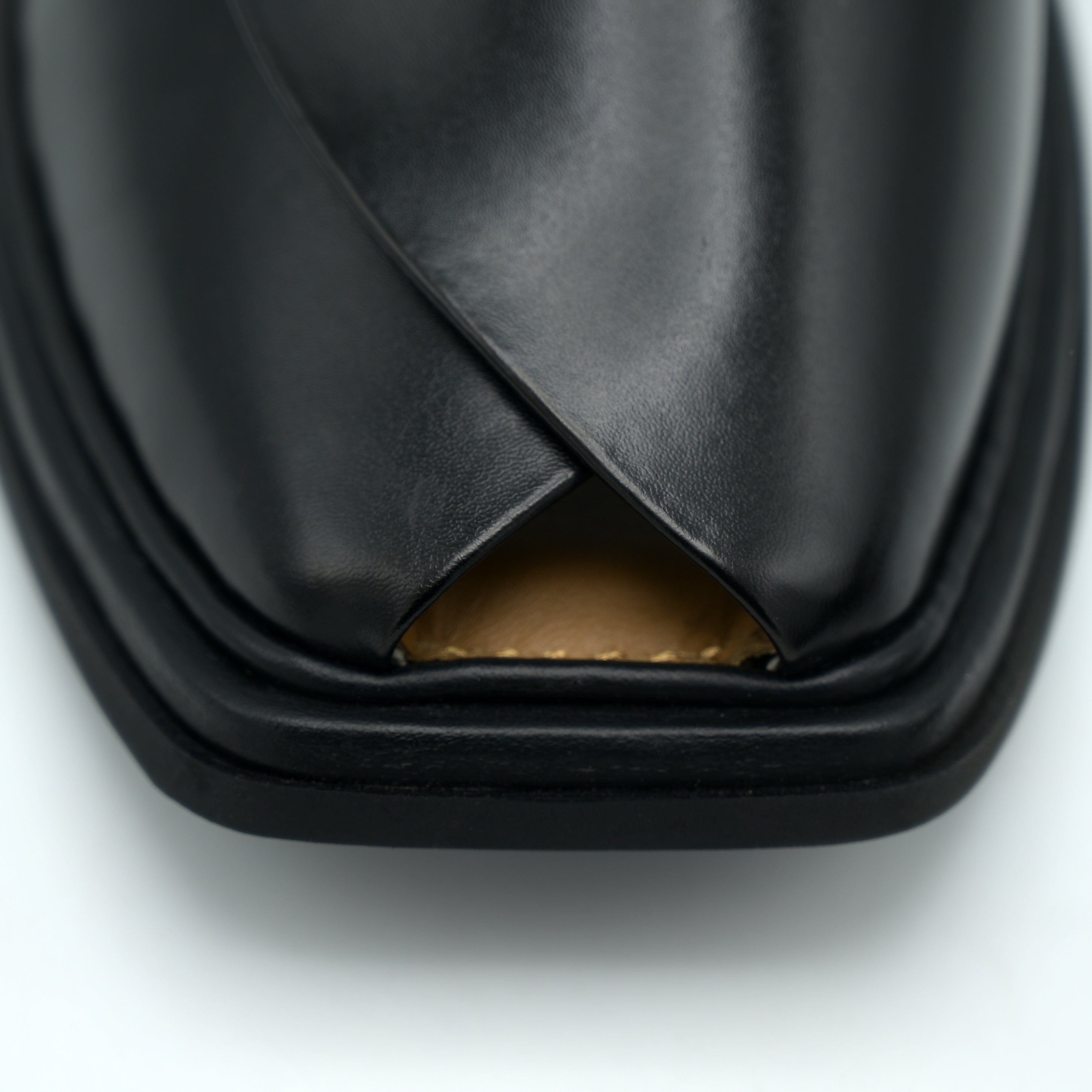 Medicated Leather Chappal MC01 Black