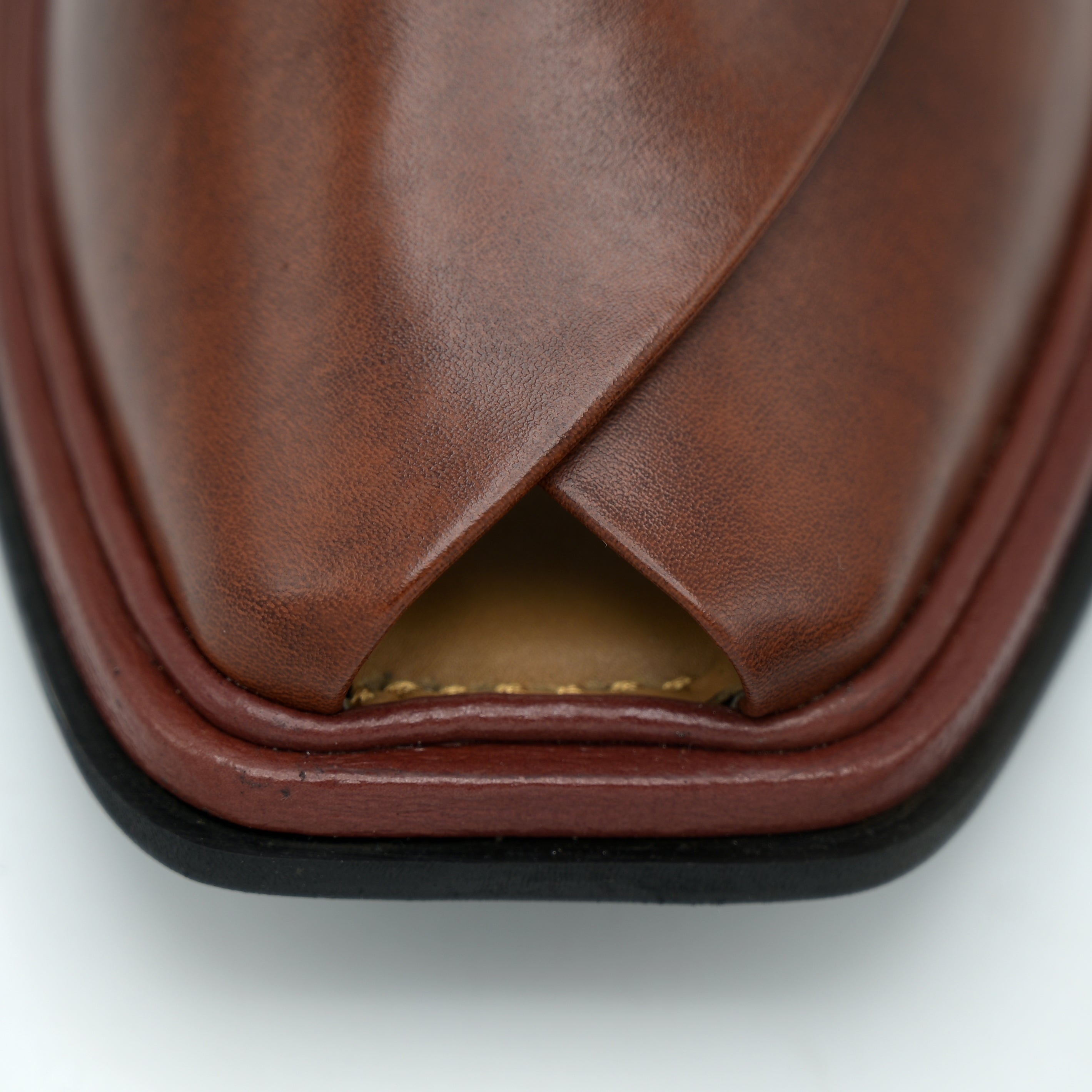 Medicated Leather Chappal MC01 Brown