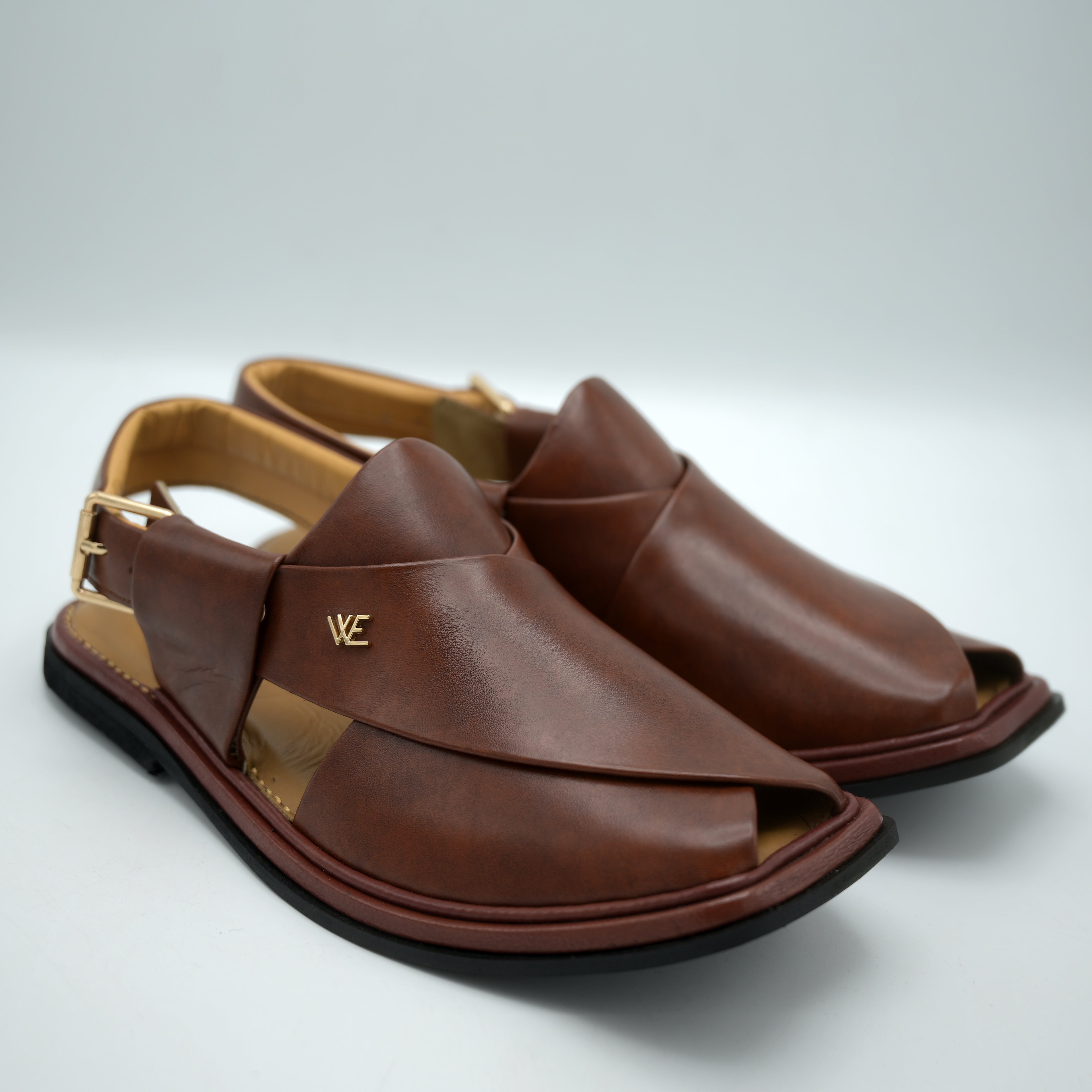 Medicated Leather Chappal MC01 Brown