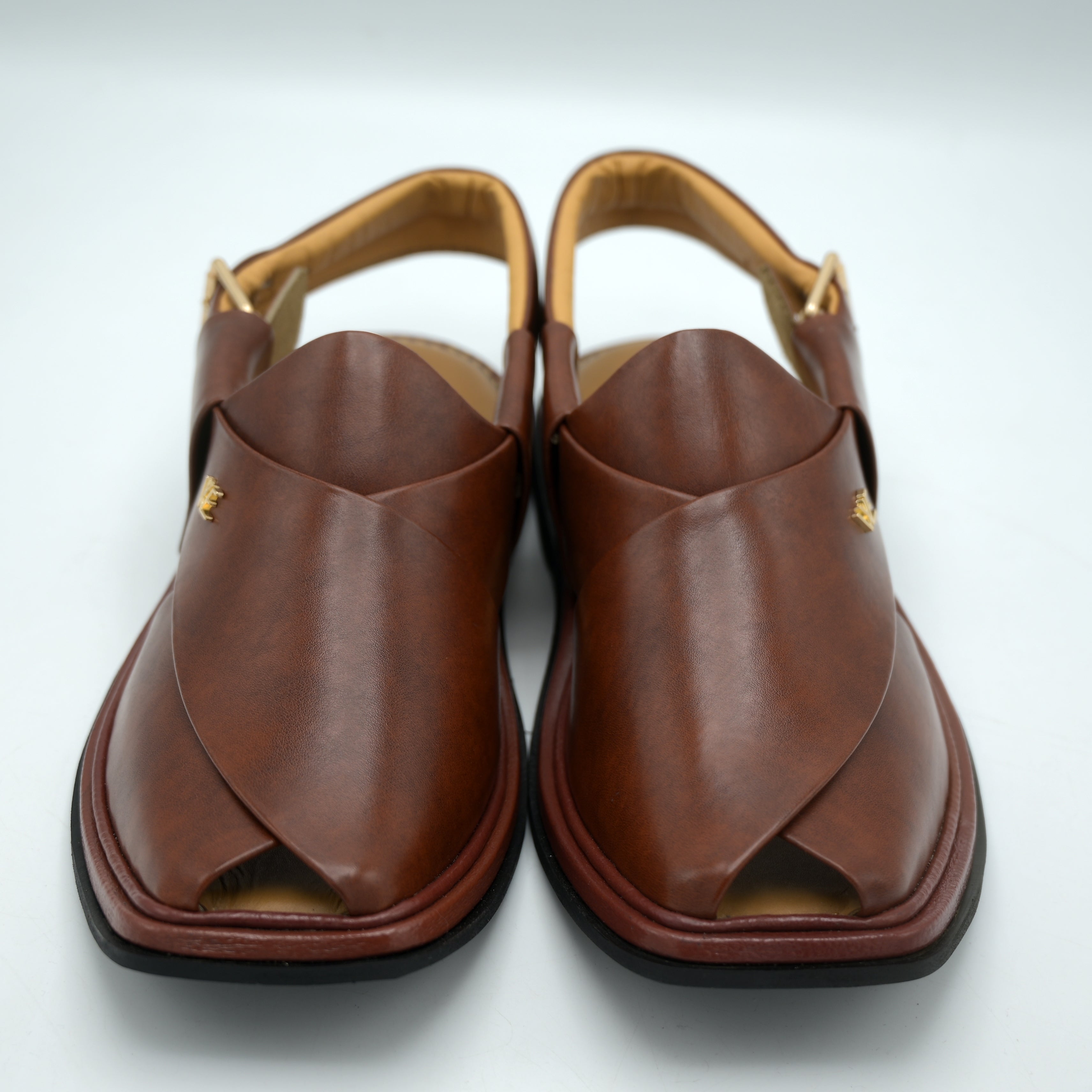 Medicated Leather Chappal MC01 Brown