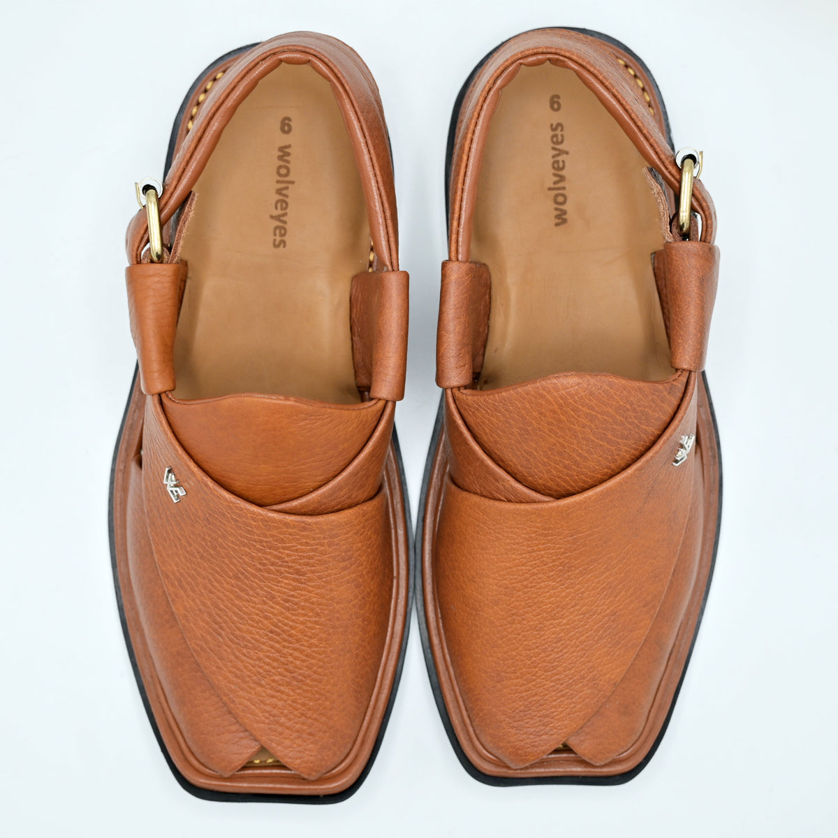 Mild Medicated Leather Chappal (MMC01 Mustard)