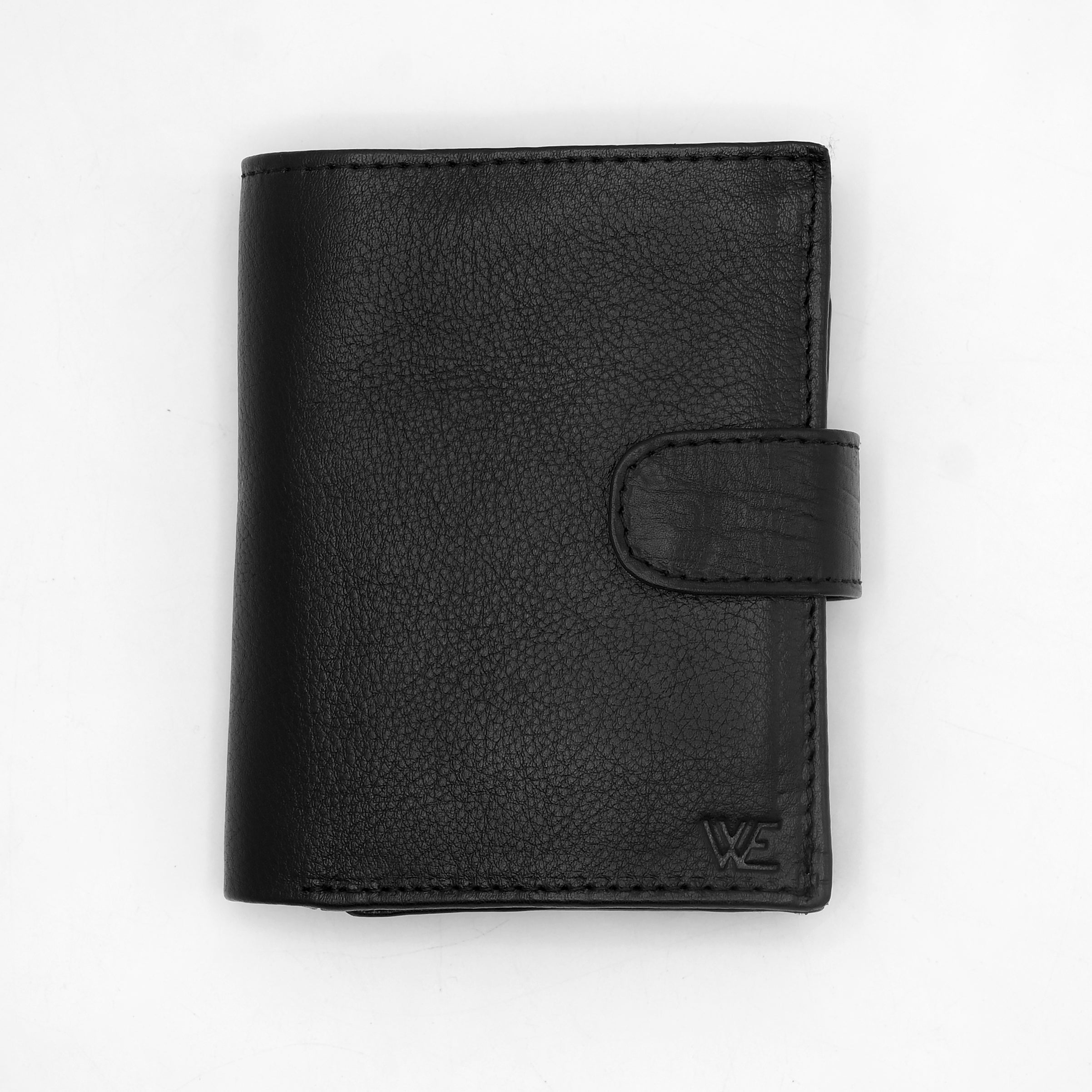 Natural Grain Leather botton Wallet NWB01