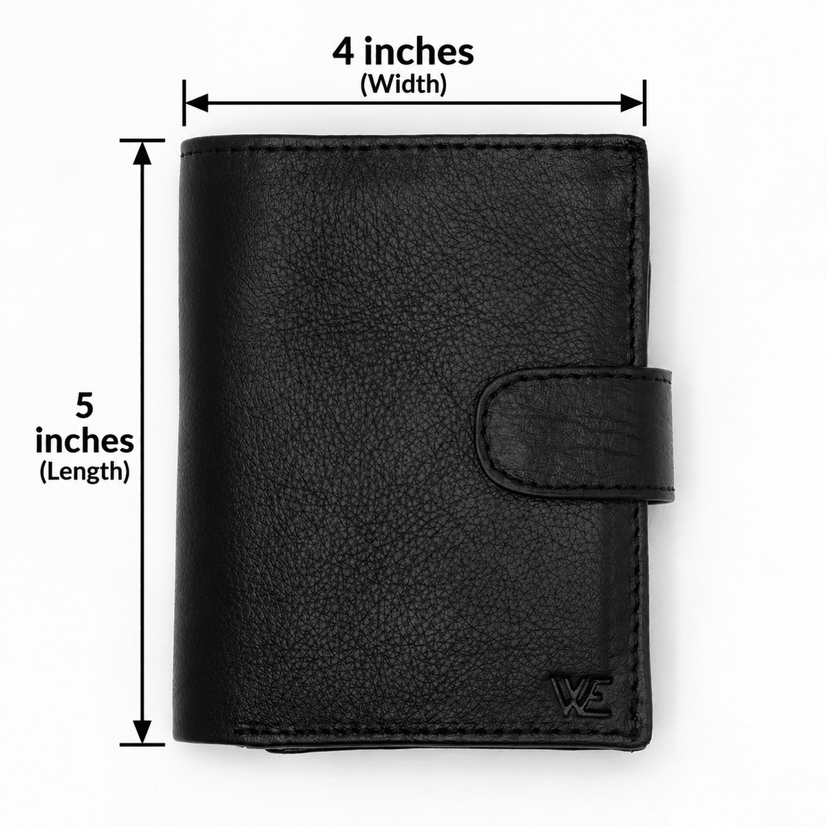 Natural Grain Leather botton Wallet NWB01