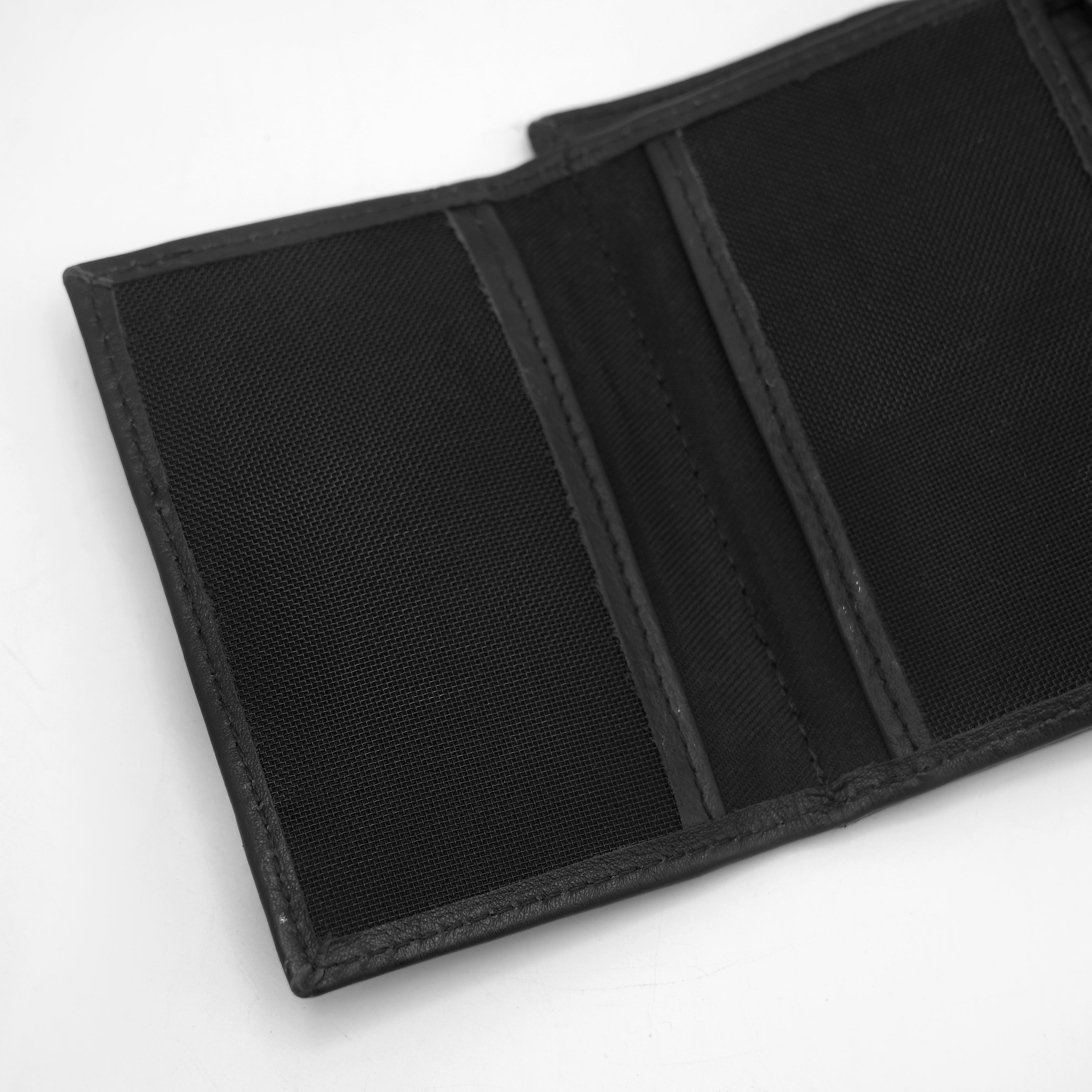 Natural Grain Leather botton Wallet NWB01