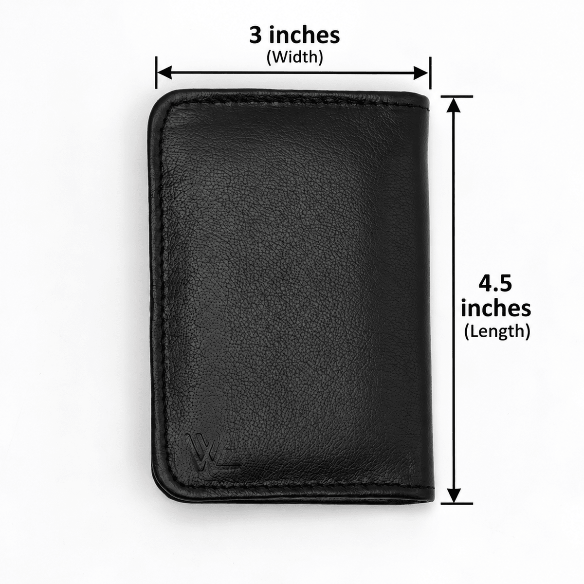 Natural Leather Card holder With Cash CHS01