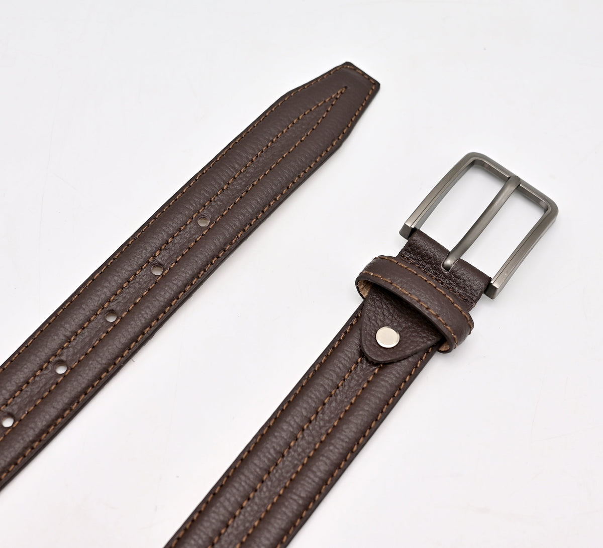 Prestige Leather Belt CLD02 (Dark Brown)
