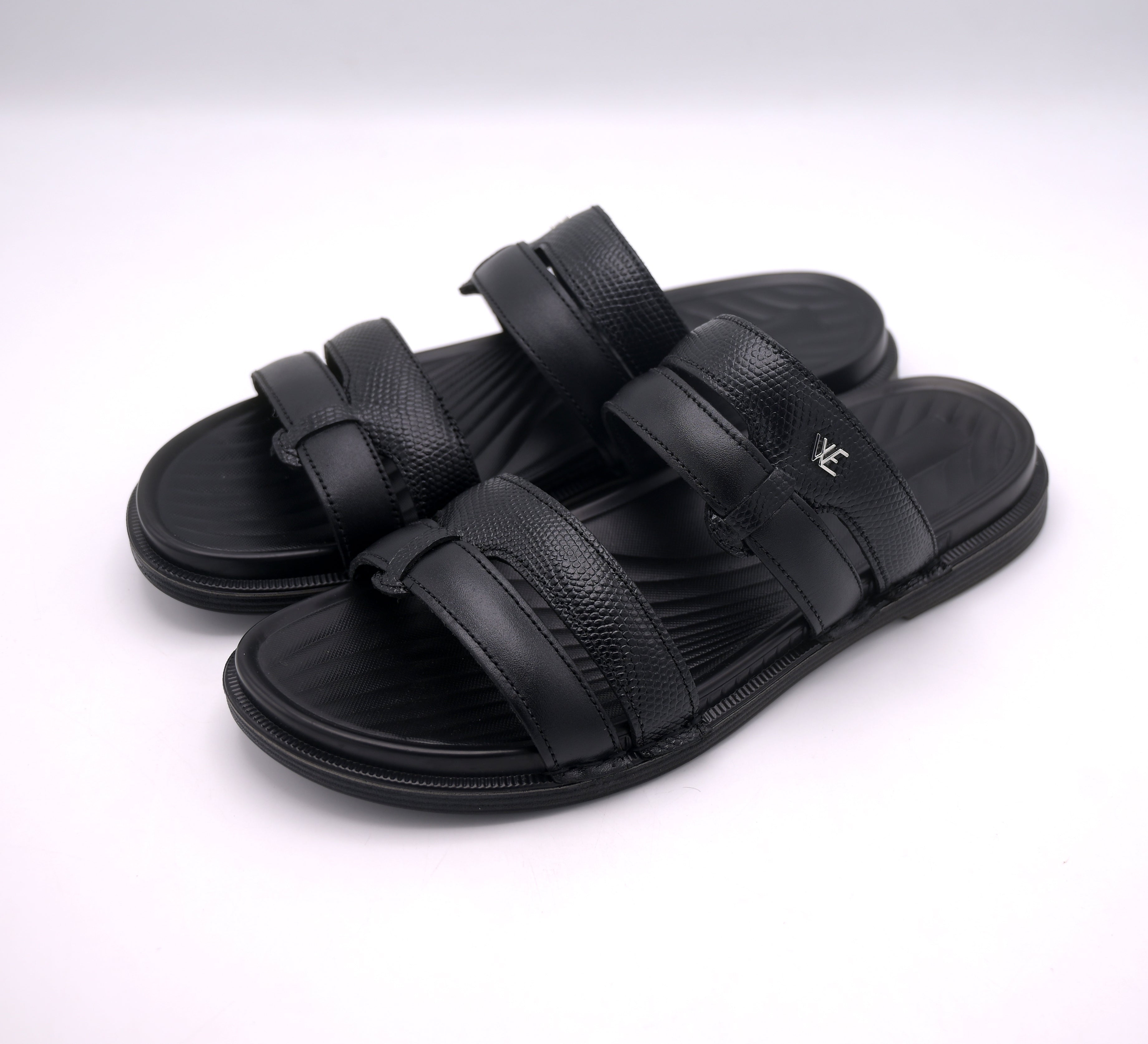 Prestige Premium Leather Slippers – C4 Black