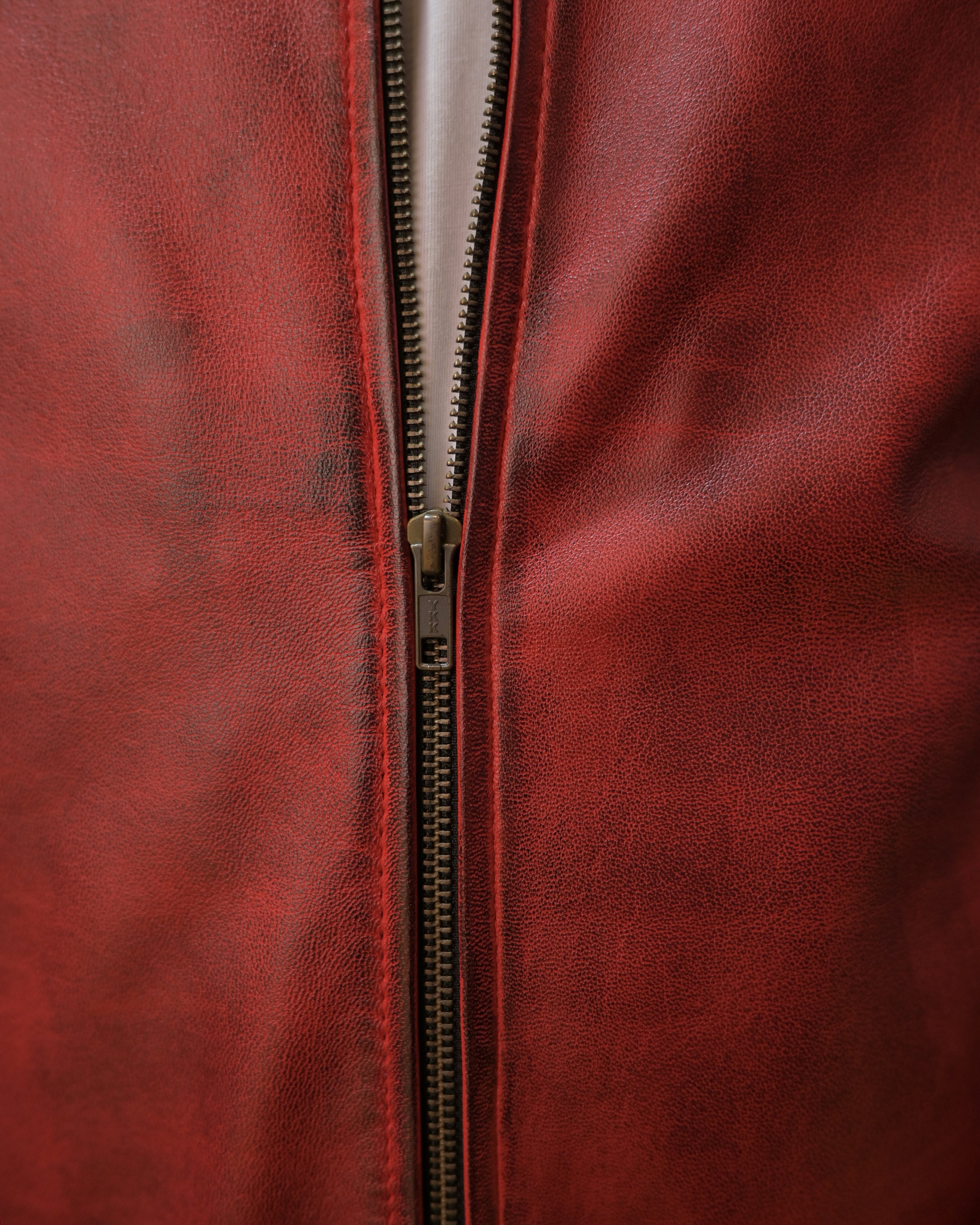 Reddish Leather Jacket (Sf008)