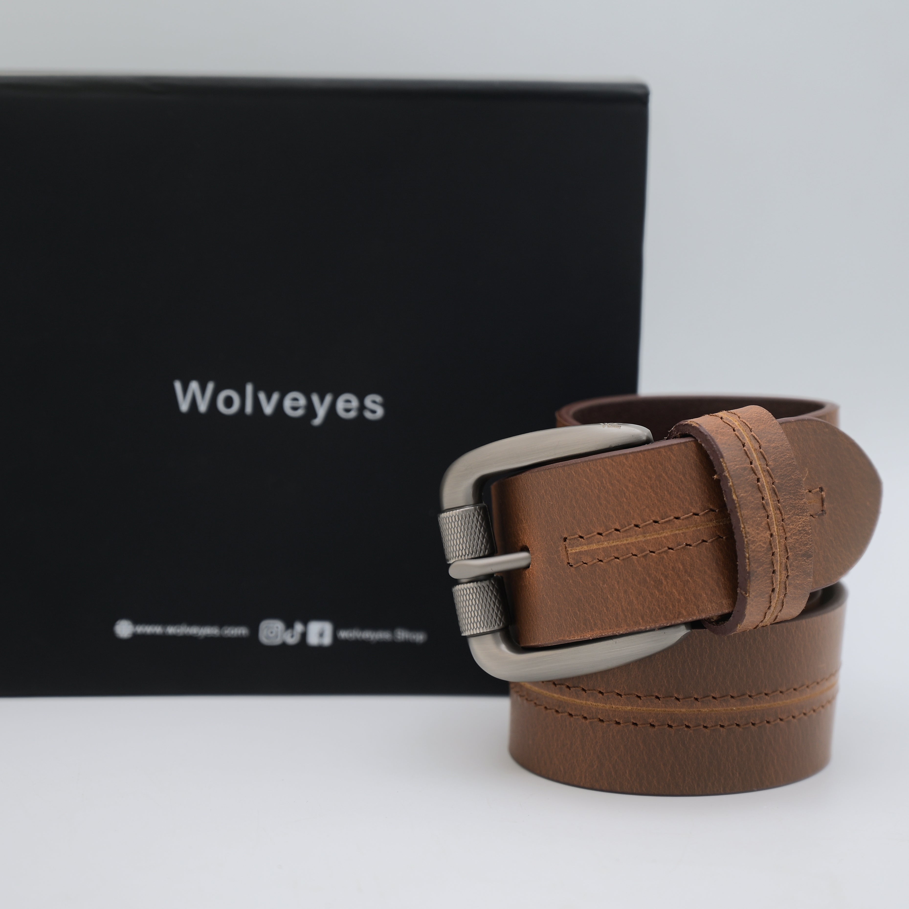 Signature Crazy Horse Leather Belt SB01