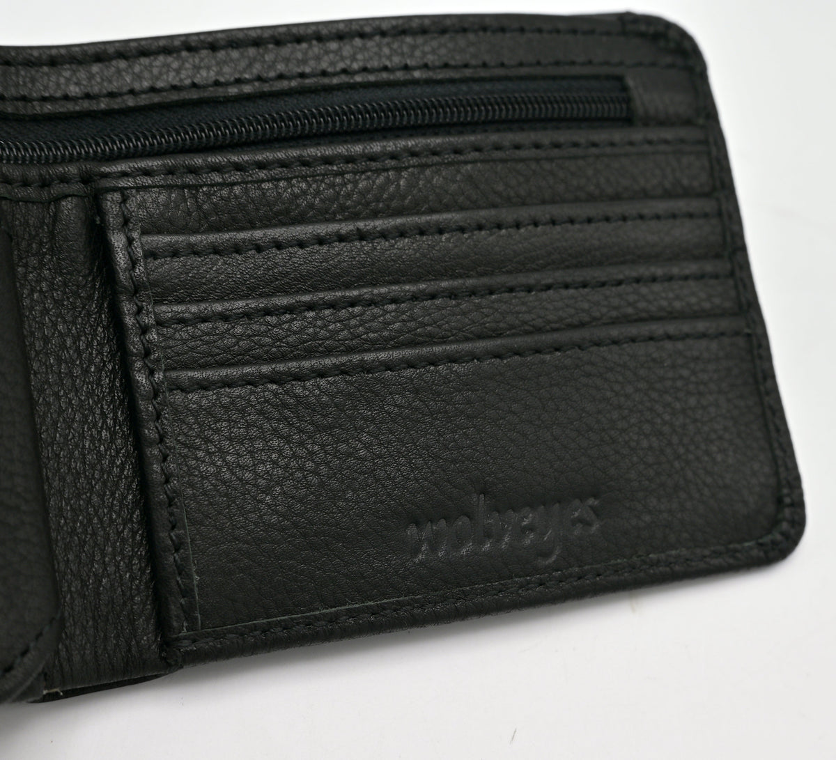 Signature Zip Pocket Leather Wallet (ZP01)