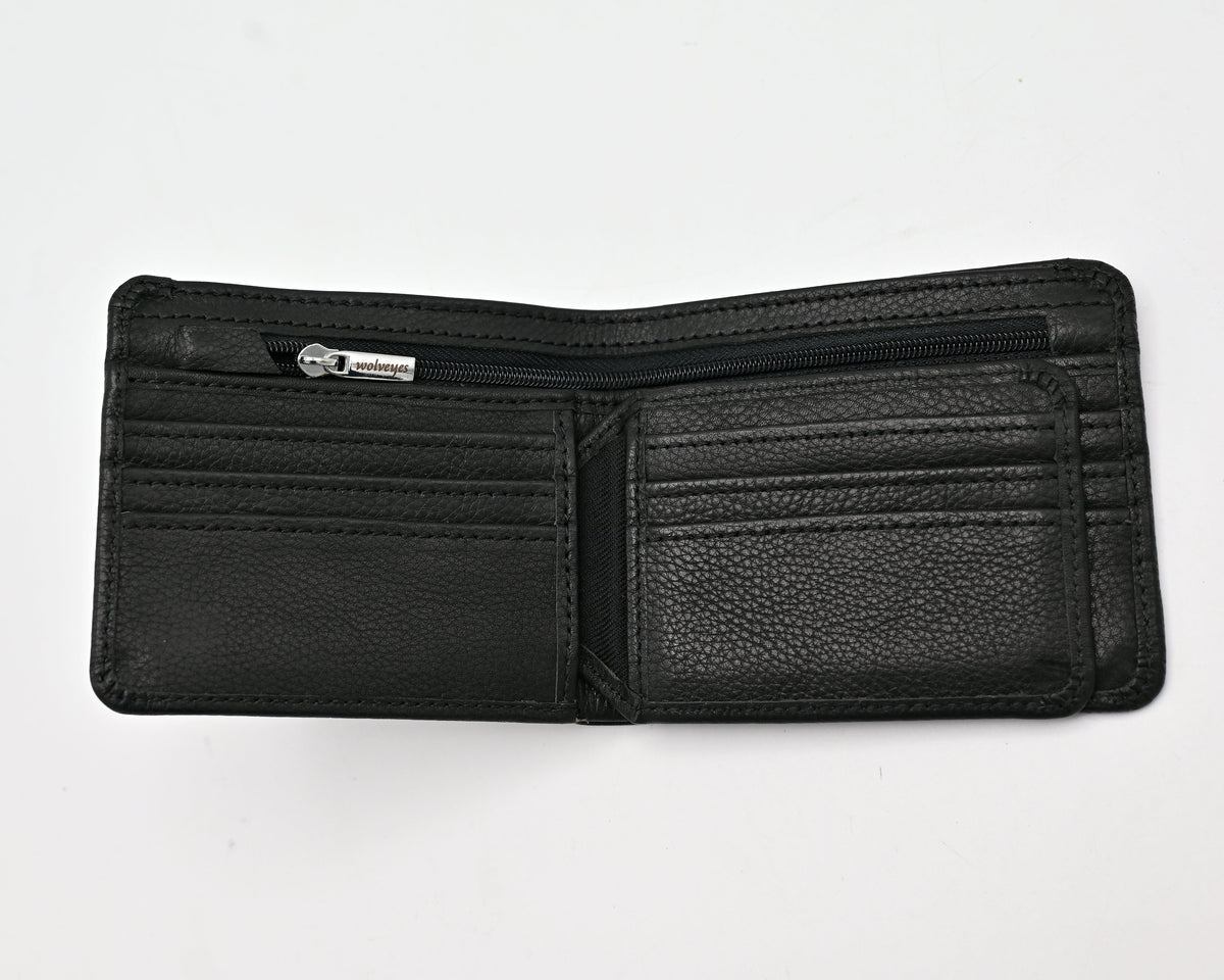 Signature Zip Pocket Leather Wallet (ZP01)