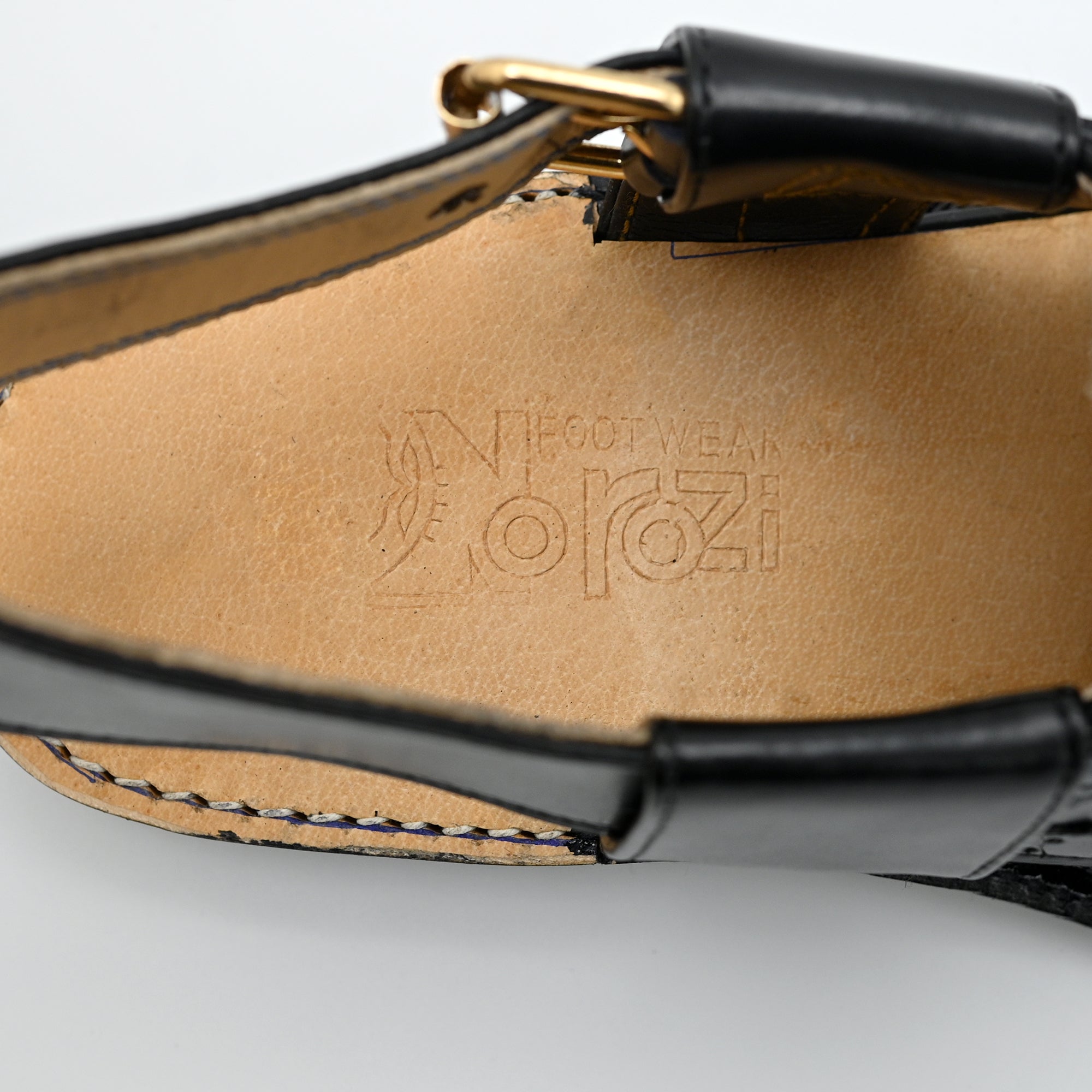 Stylish Norozi Leather Chappal Black