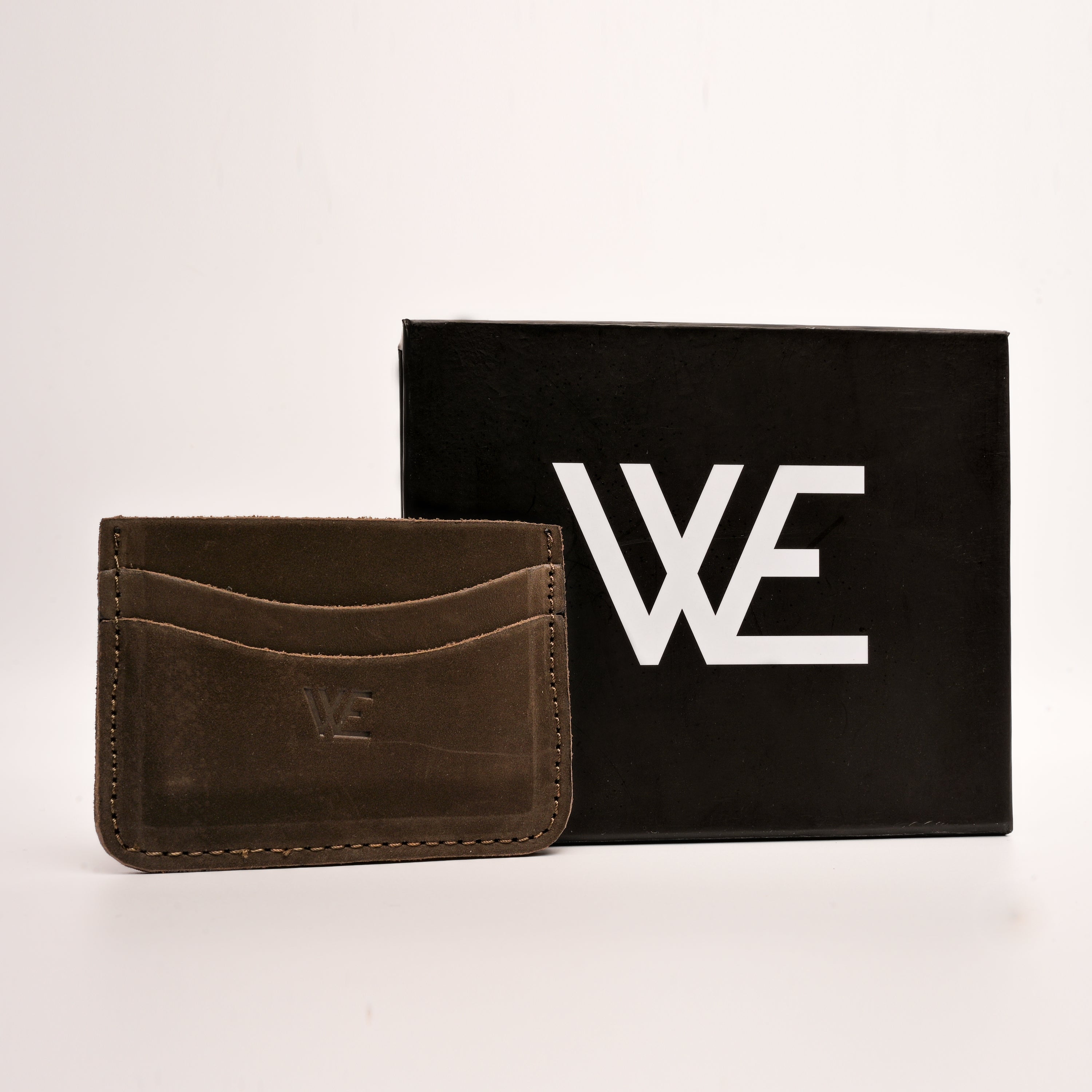Sweat leather card holder