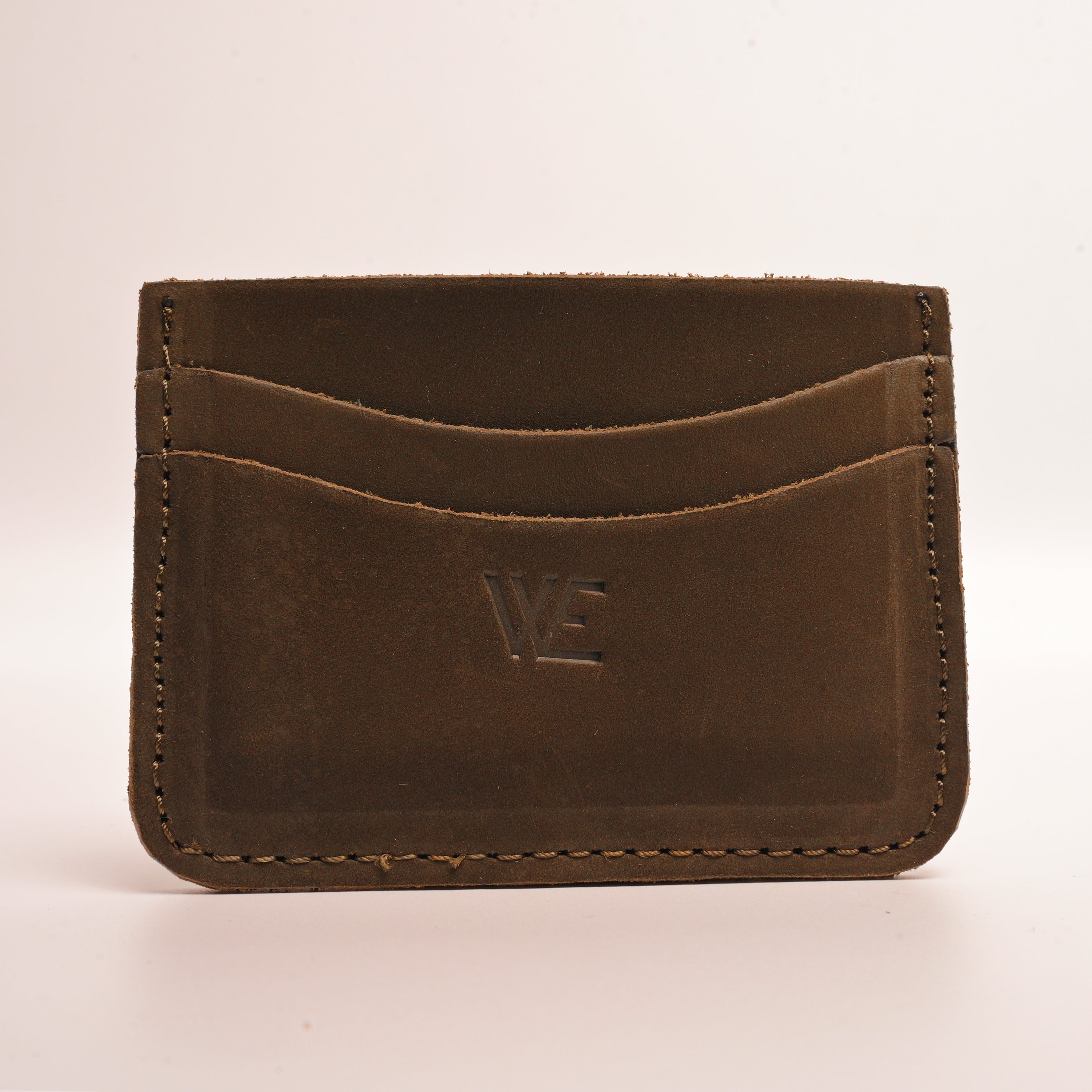 Sweat leather card holder