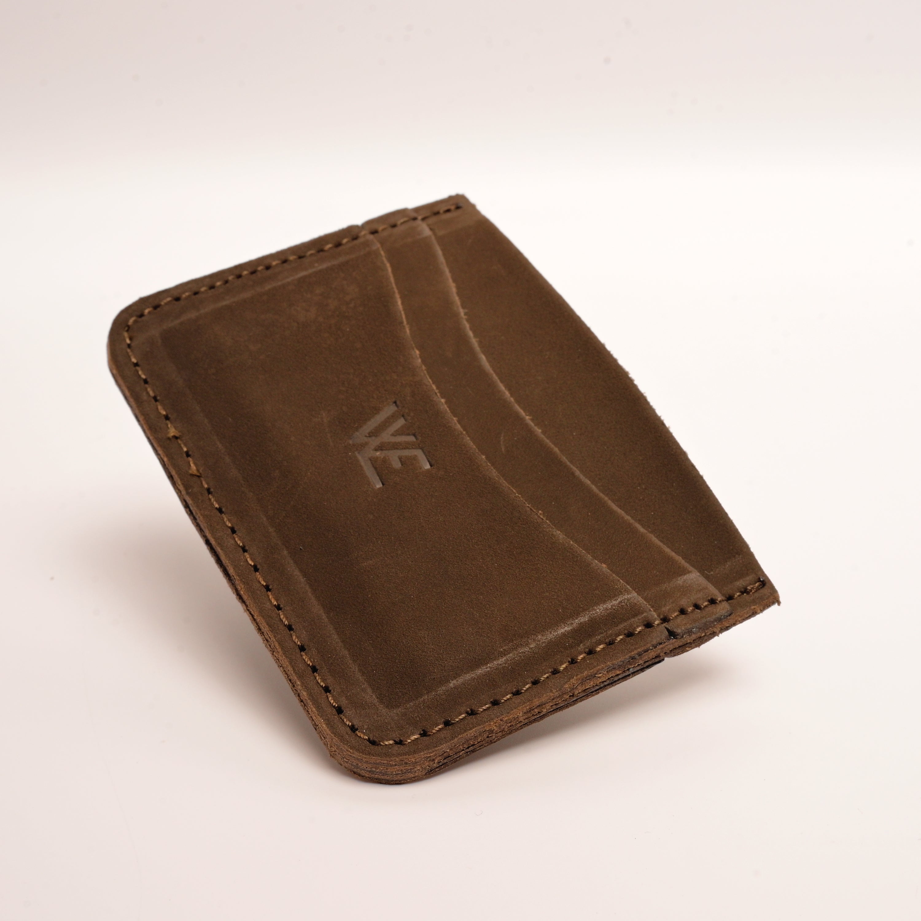 Sweat leather card holder